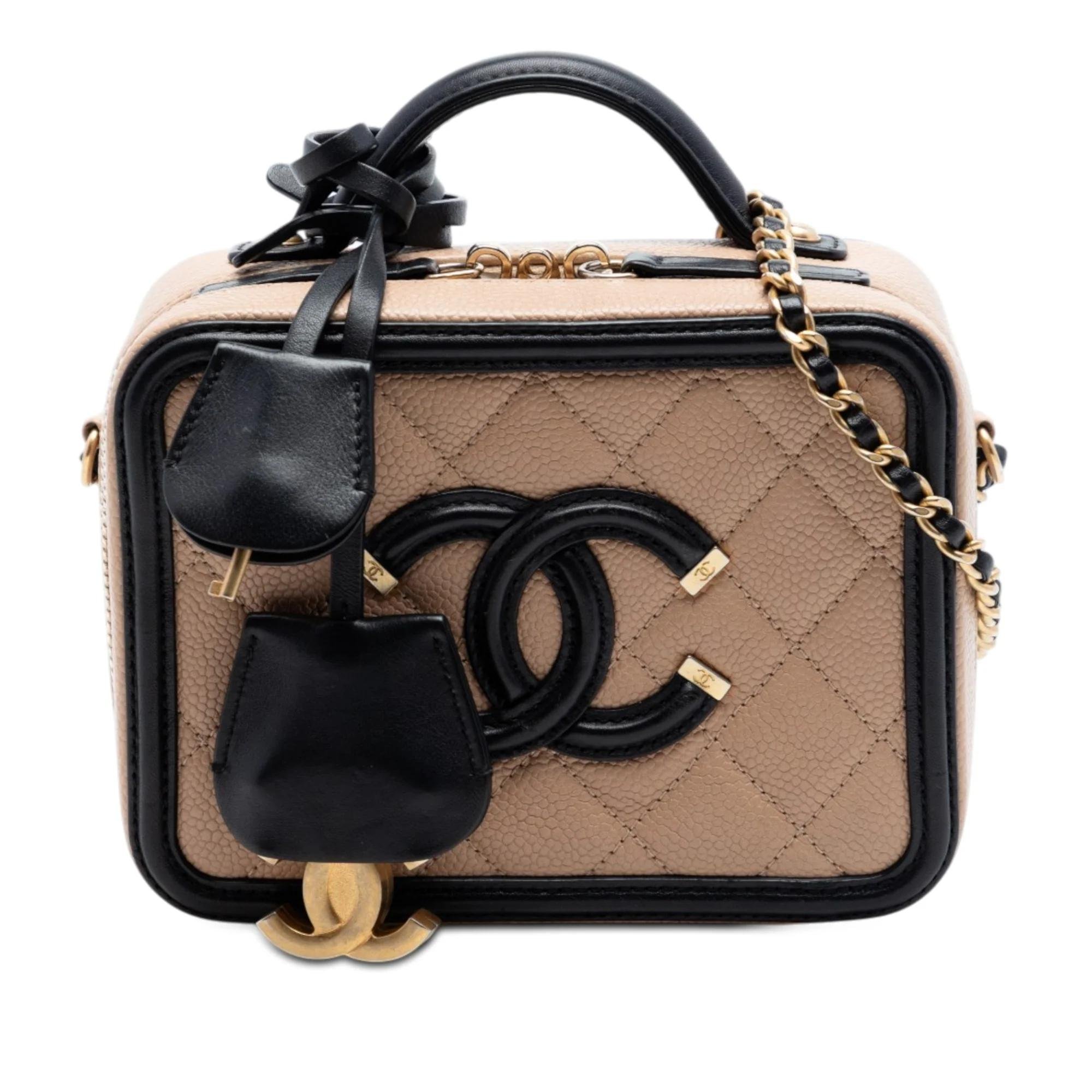 Leather vanity case