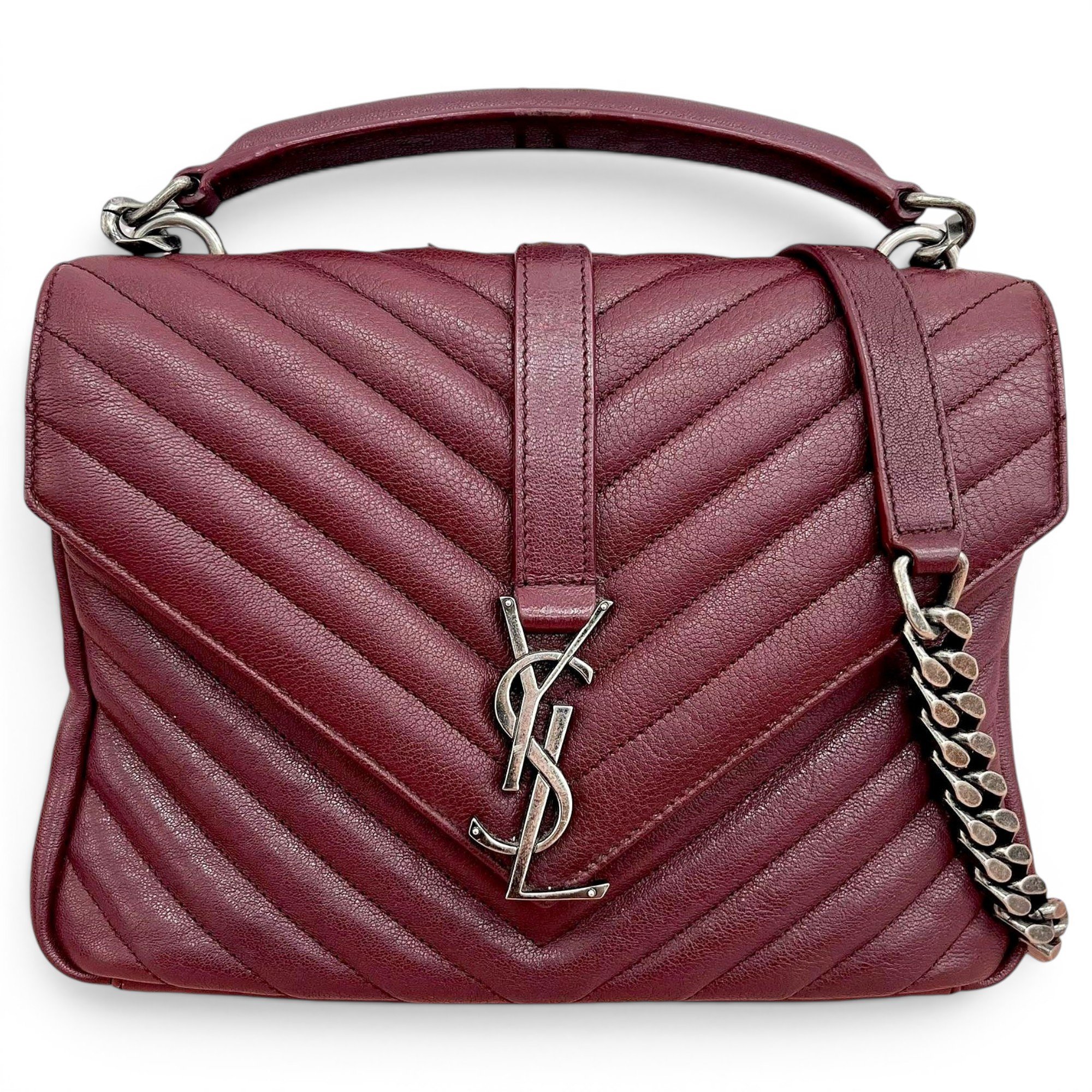 Collége monogramme leather handbag