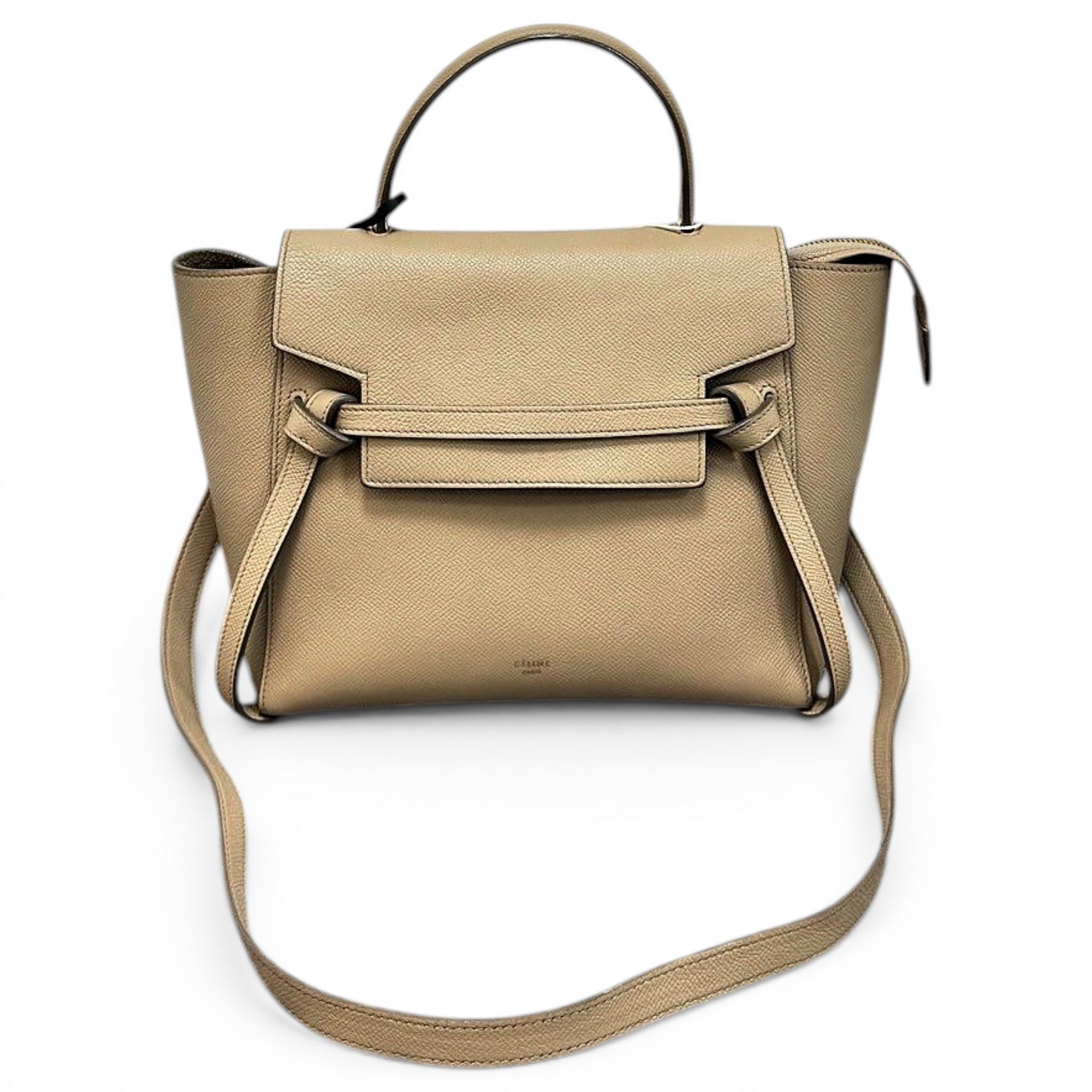 Belt leather handbag