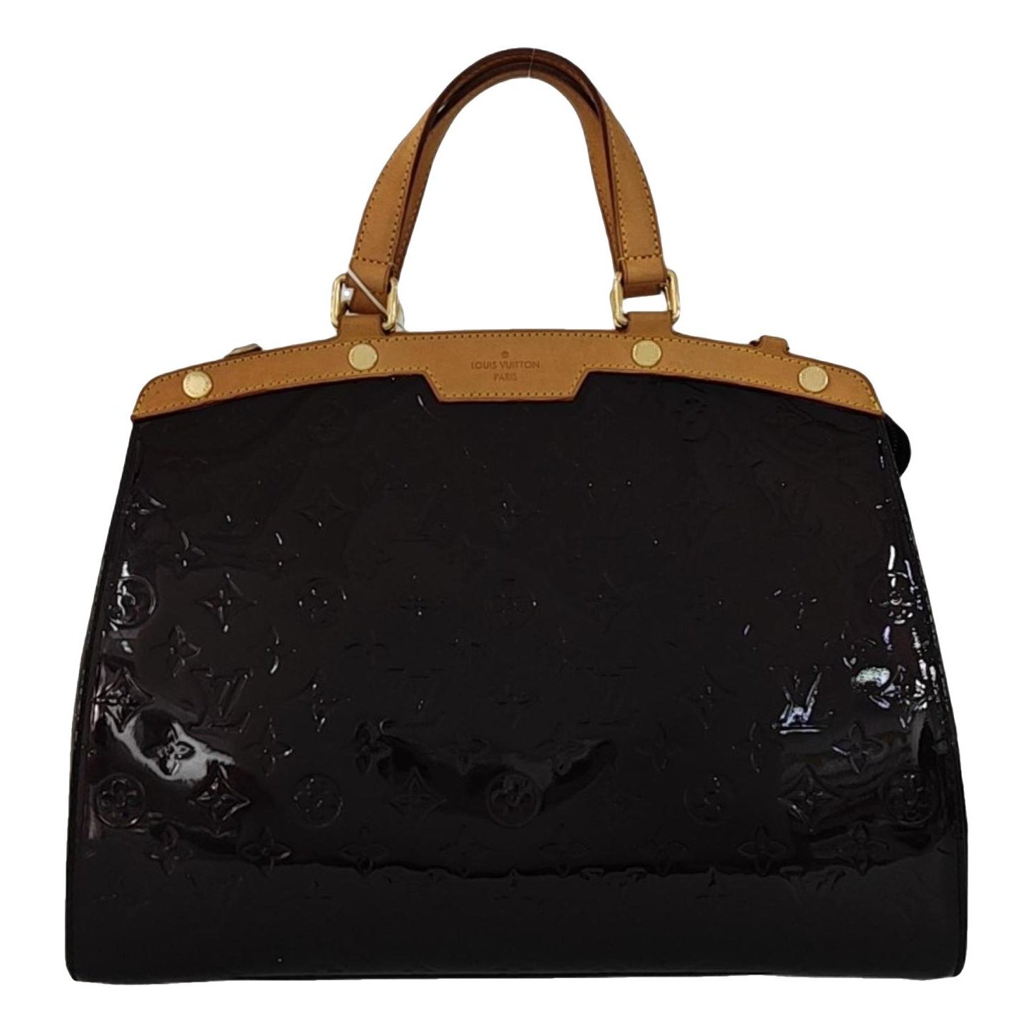 Patent leather handbag