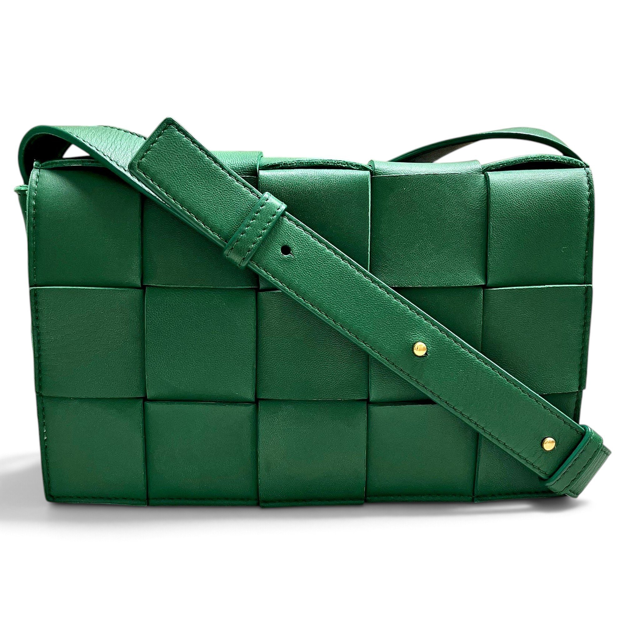 Cassette leather handbag