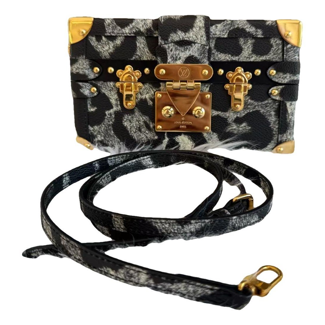 Petite Malle leather handbag