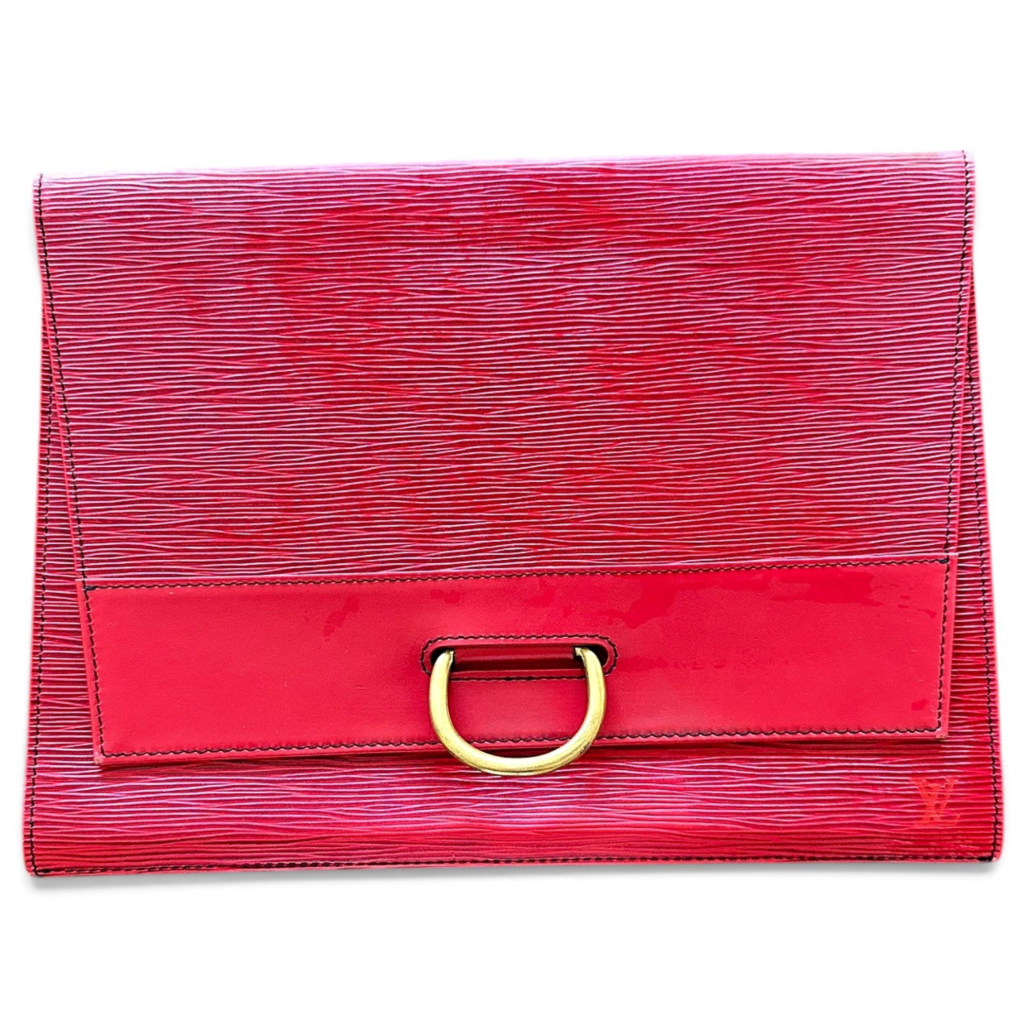 Leather clutch bag