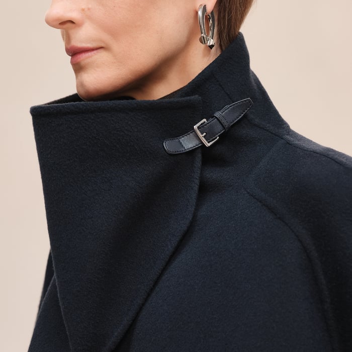 Bleu Noir Cashmere Coat