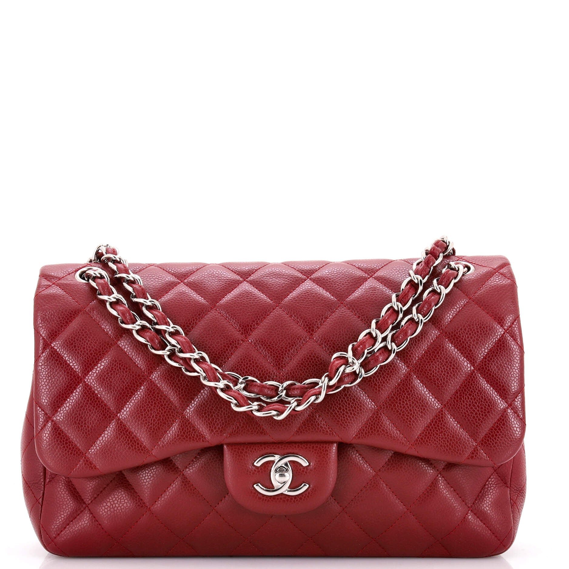 Classic Double Flap Bag Quilted Caviar Jumbo