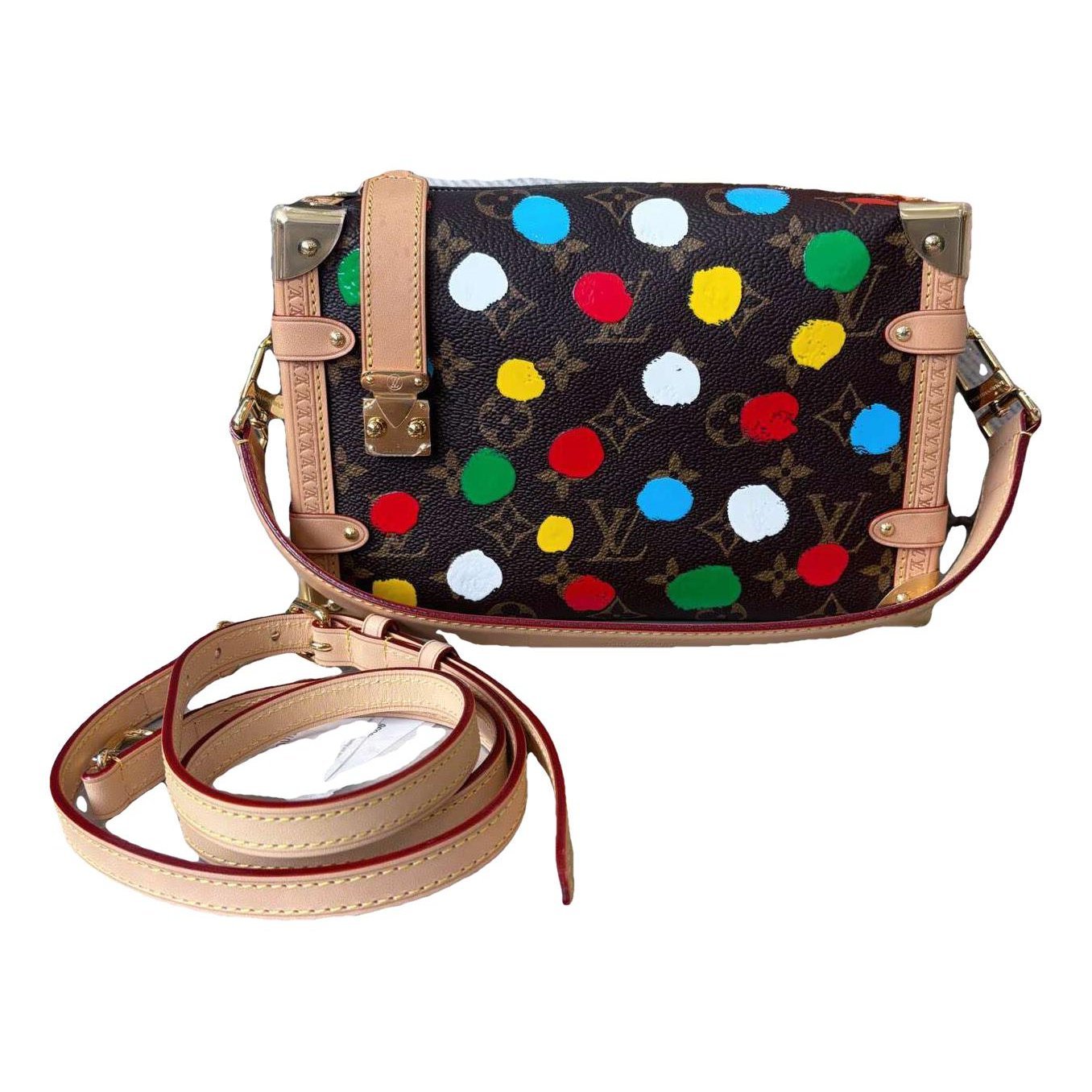 Side Trunk leather handbag