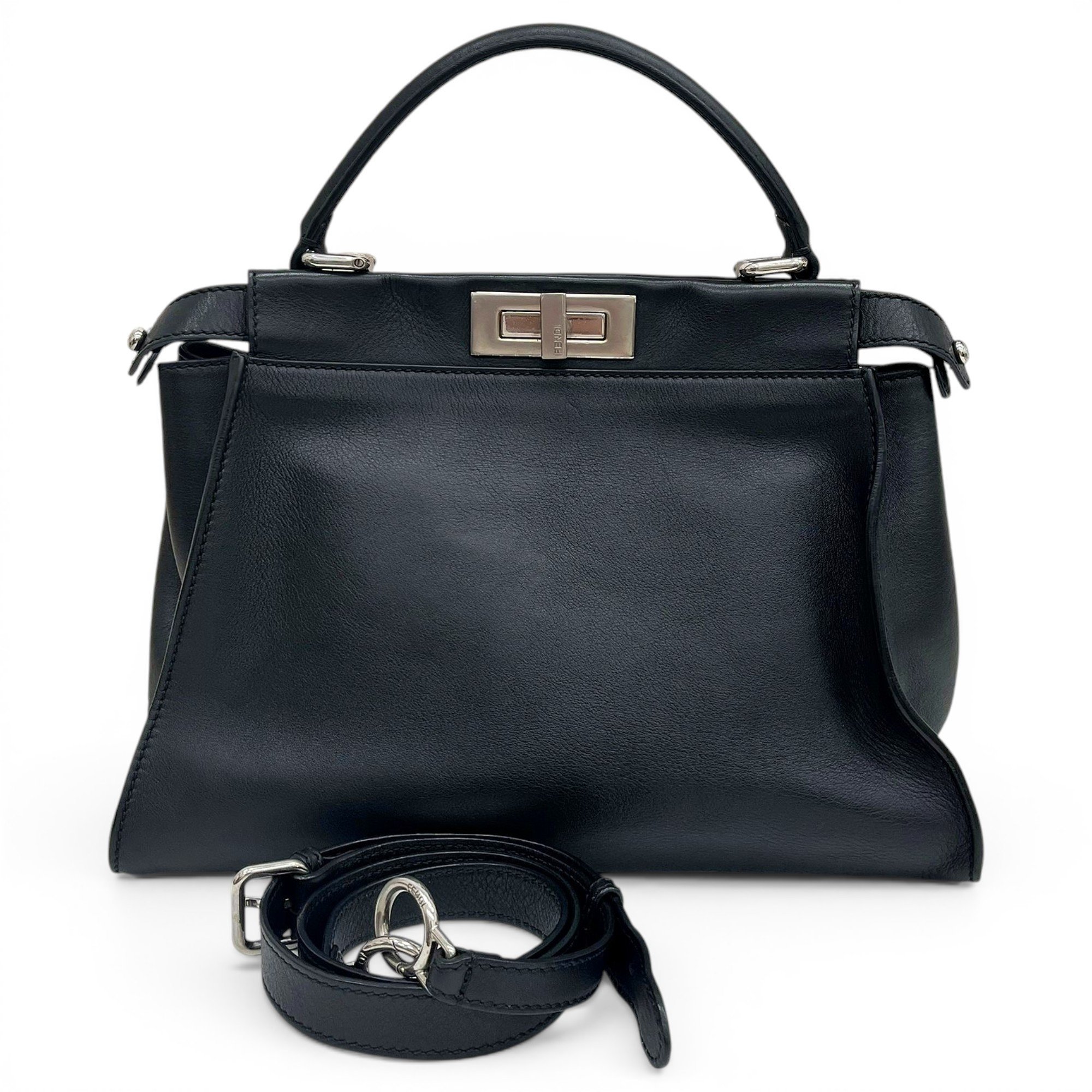 Peekaboo leather handbag