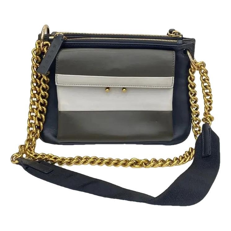 Marni Trunk leather crossbody bag
