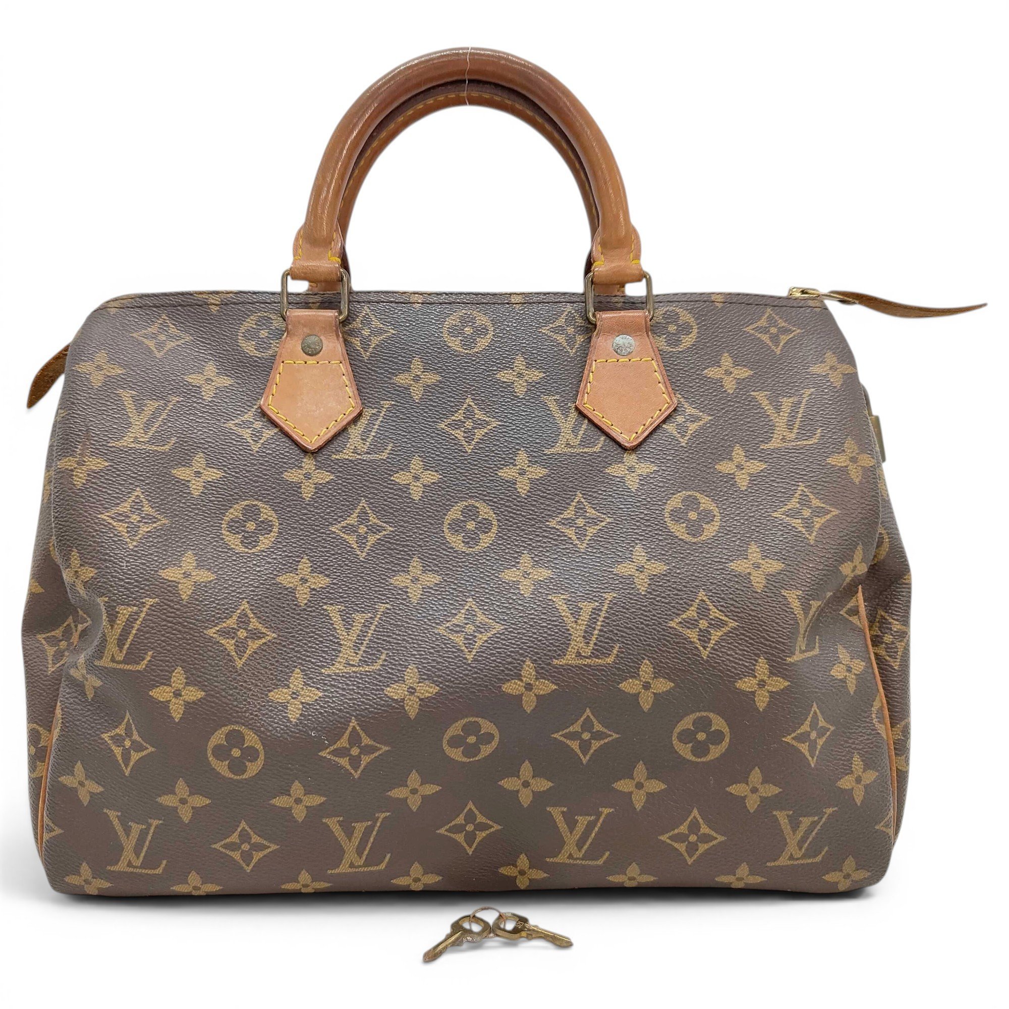 Speedy leather handbag