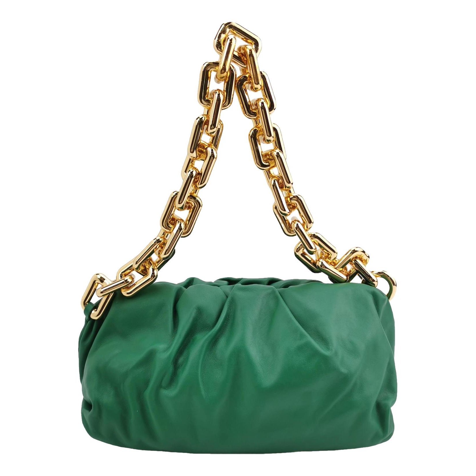 Pouch leather handbag