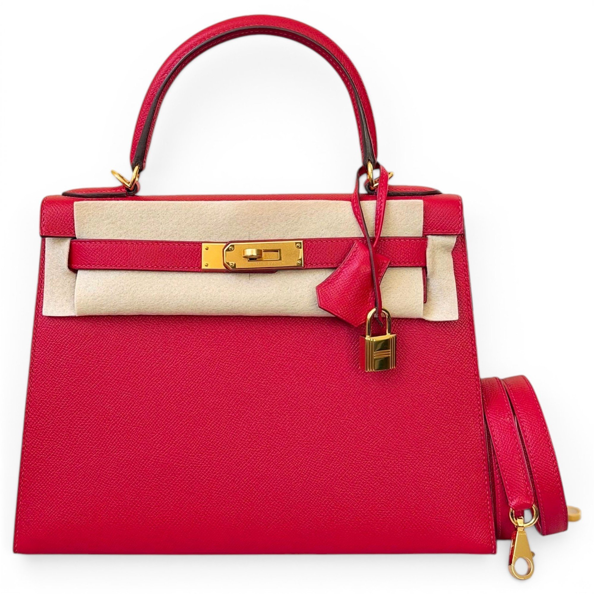 Kelly 28 leather handbag