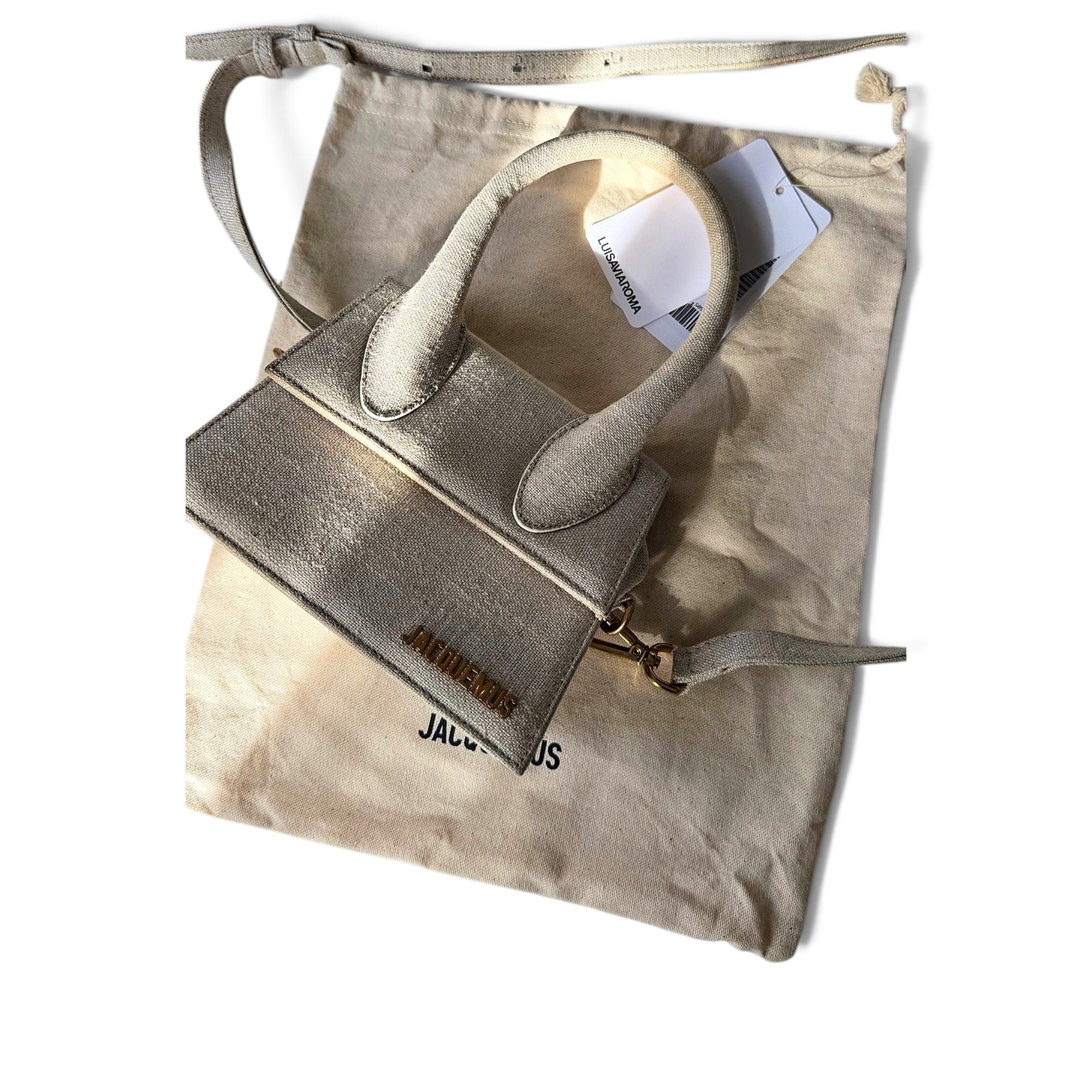 Jacquemus Chiquito Long linen crossbody bag