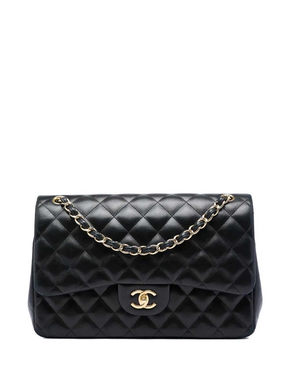 2013-2014 Jumbo Classic Lambskin Double Flap shoulder bag
