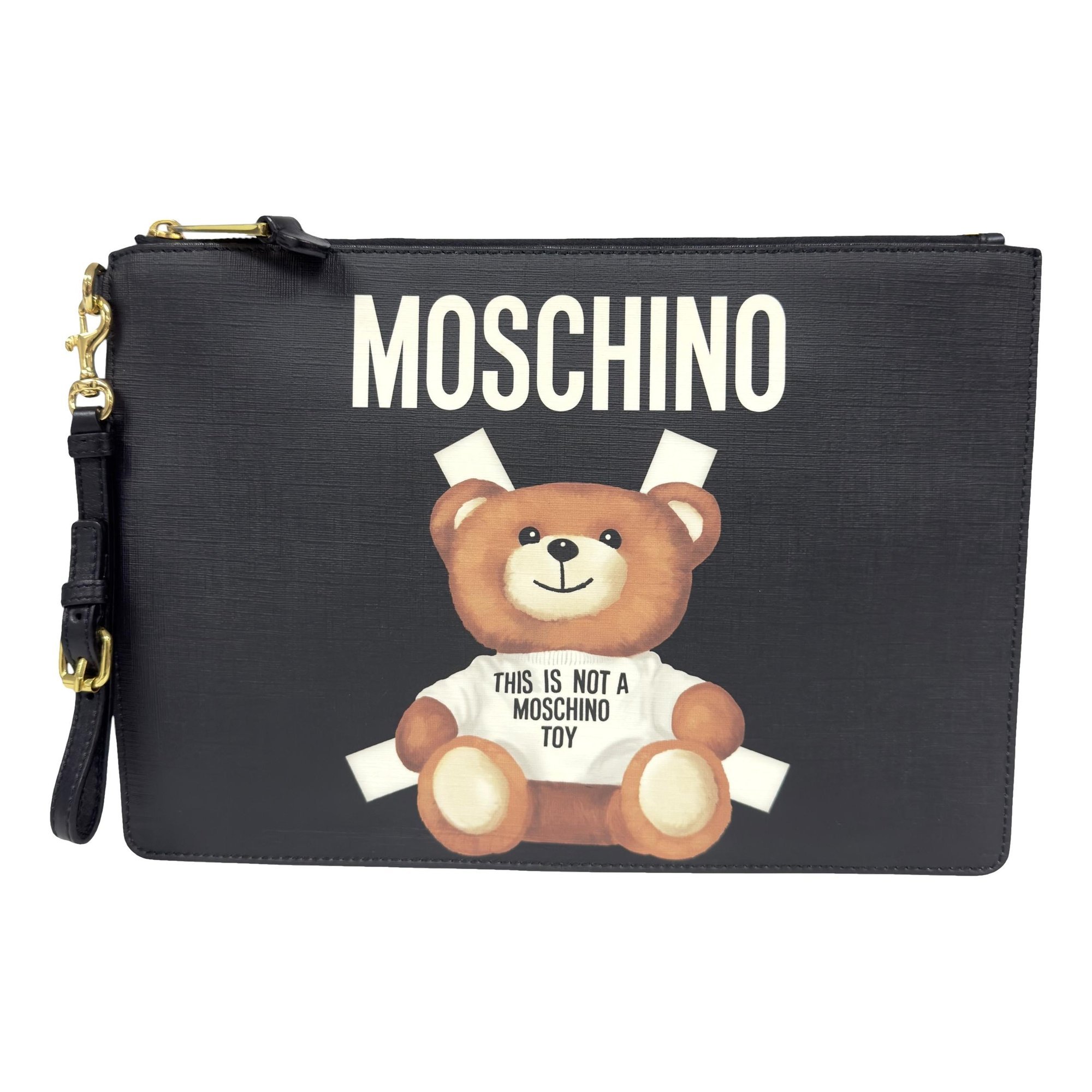 Vegan leather clutch bag