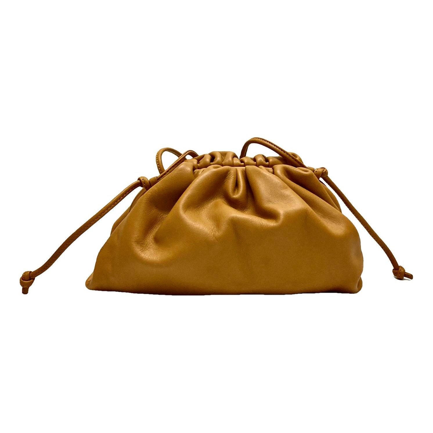 Pouch leather crossbody bag
