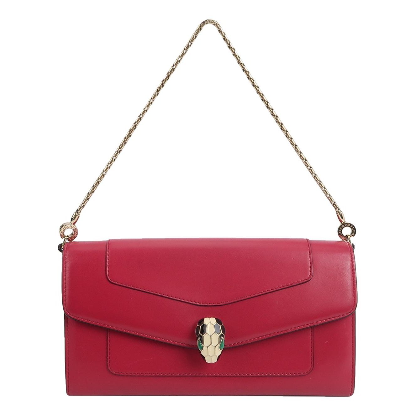 Serpenti leather handbag