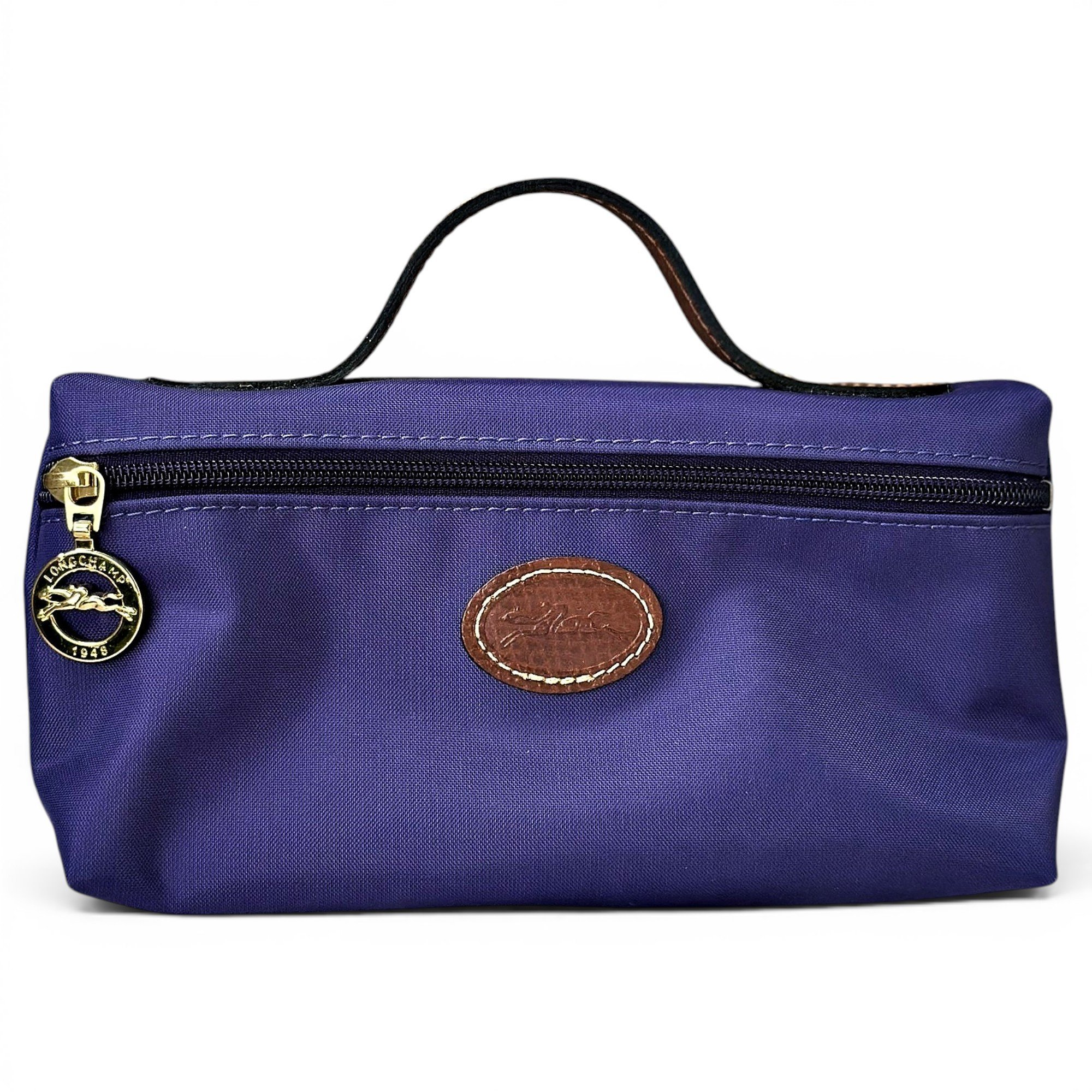Leather clutch bag