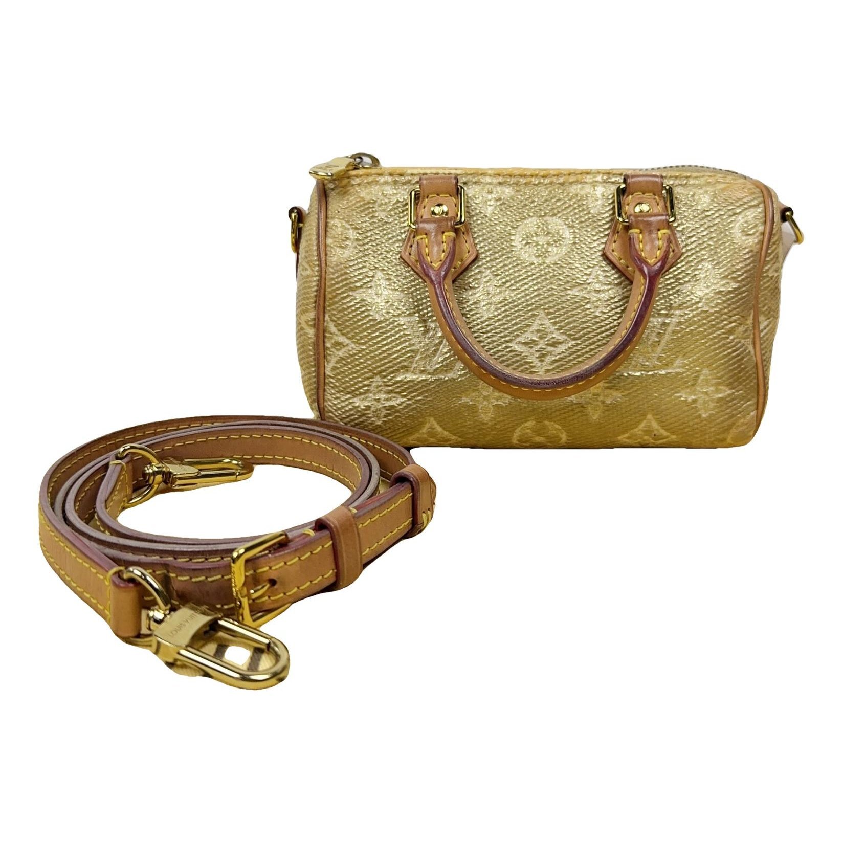 Nano Speedy / Mini HL leather handbag