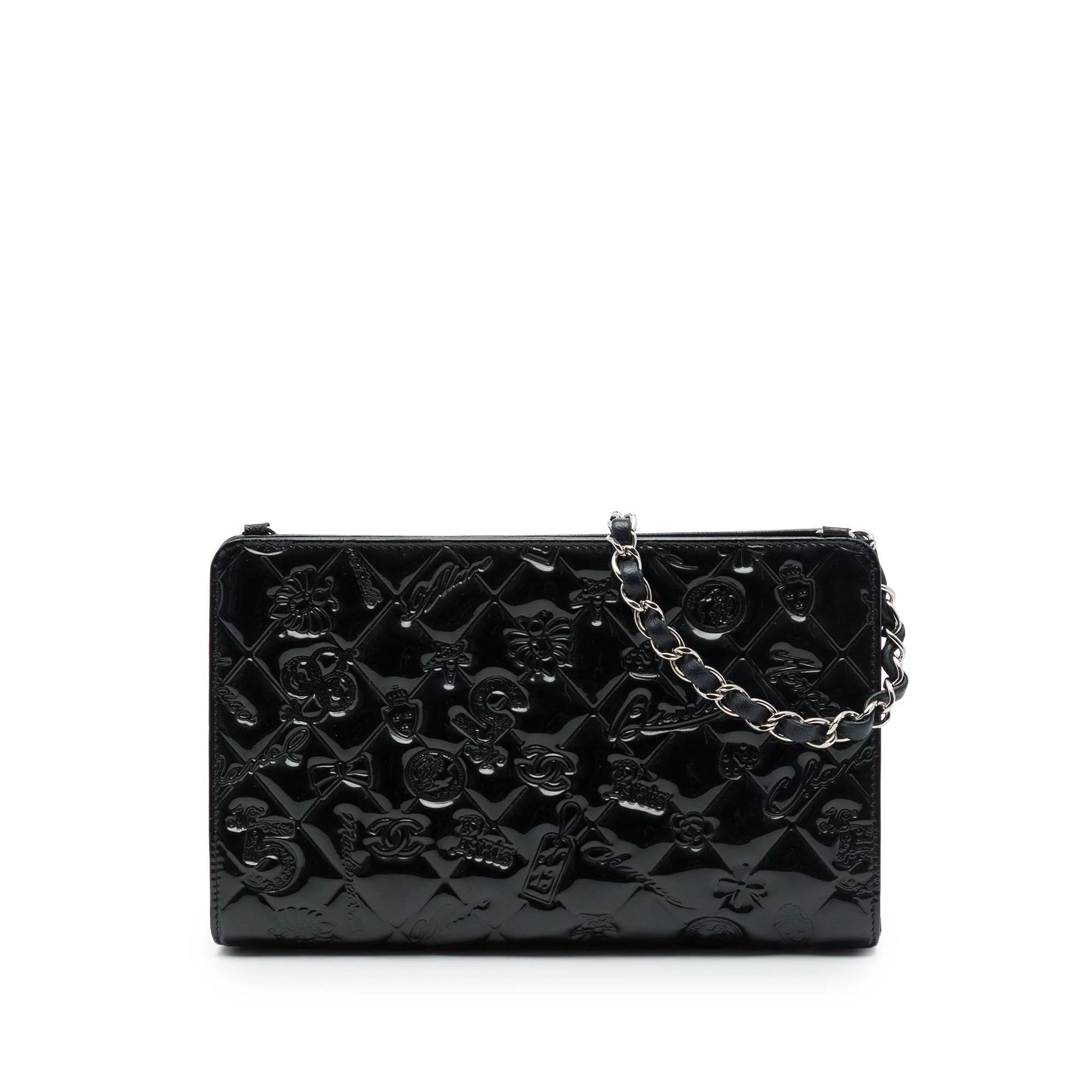 Patent leather handbag