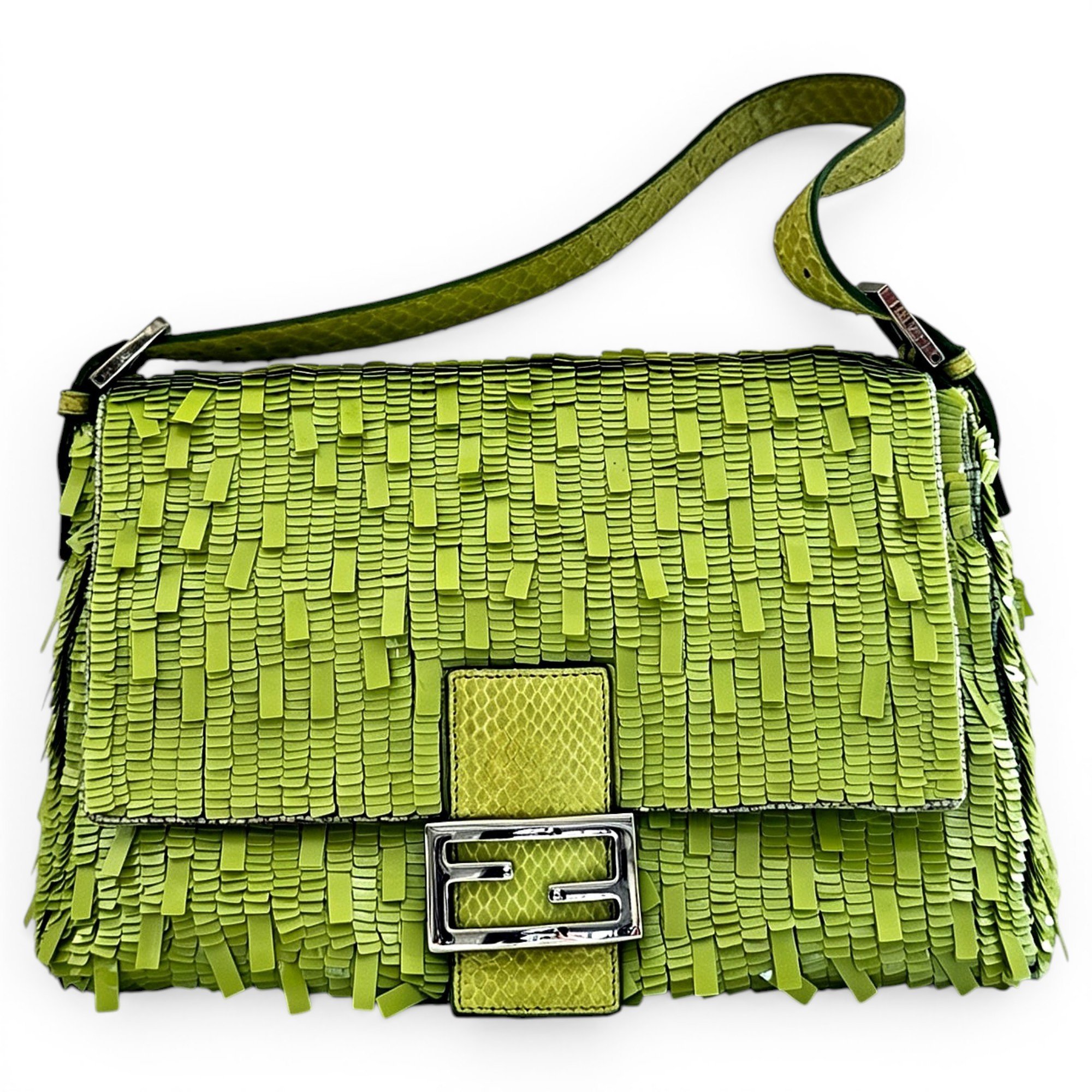 Mamma Baguette glitter handbag