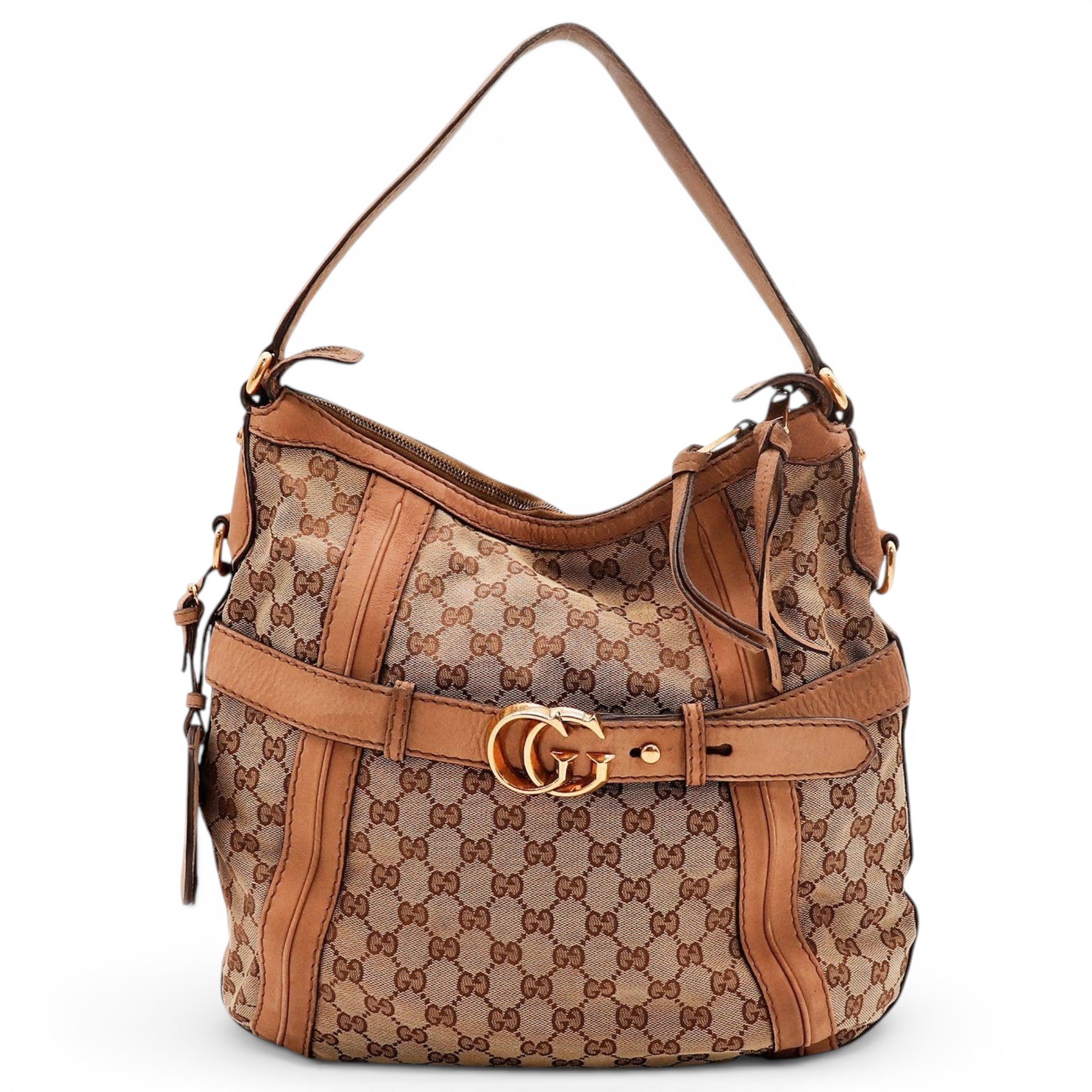 Hobo leather handbag