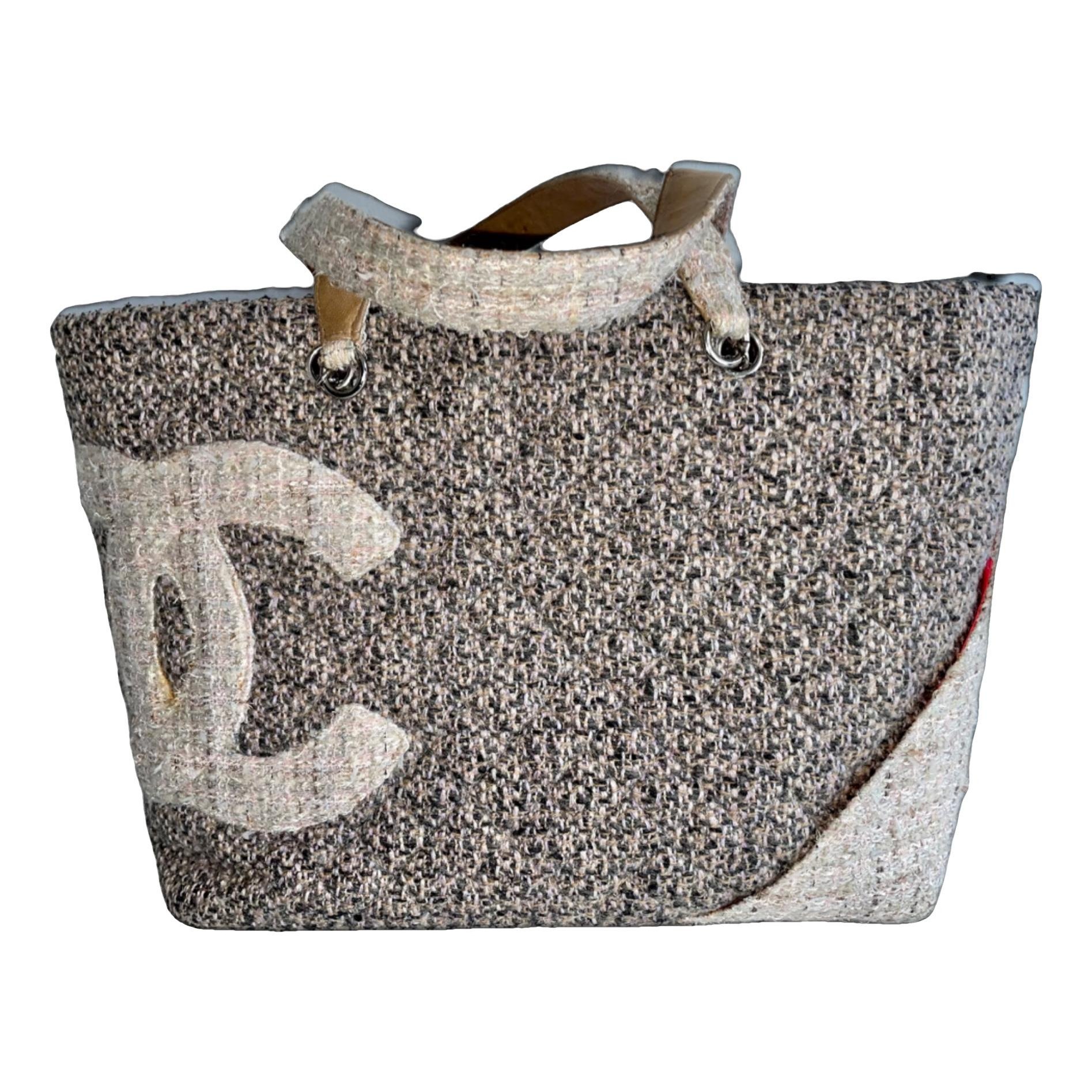 Cambon tweed handbag