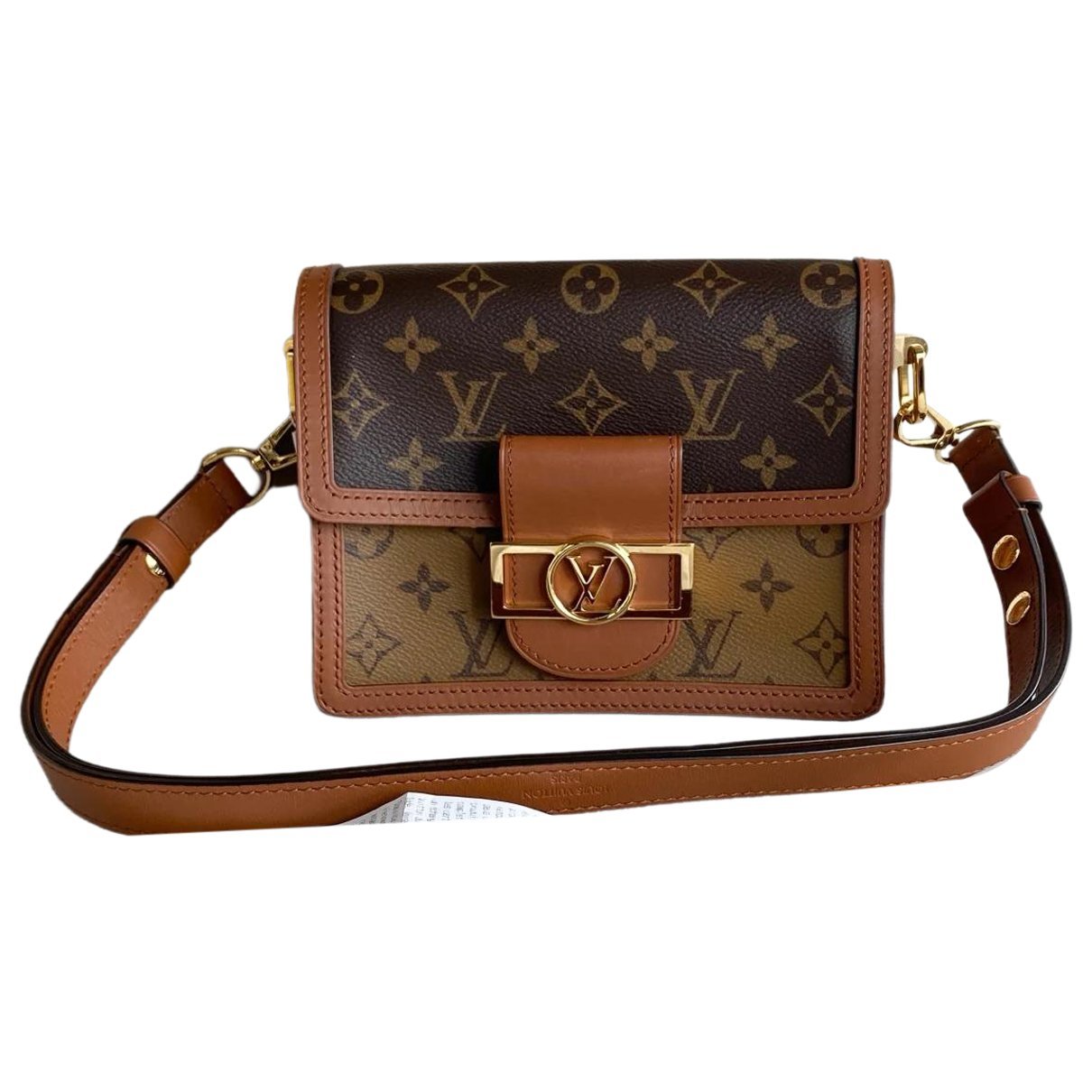 Dauphine leather crossbody bag