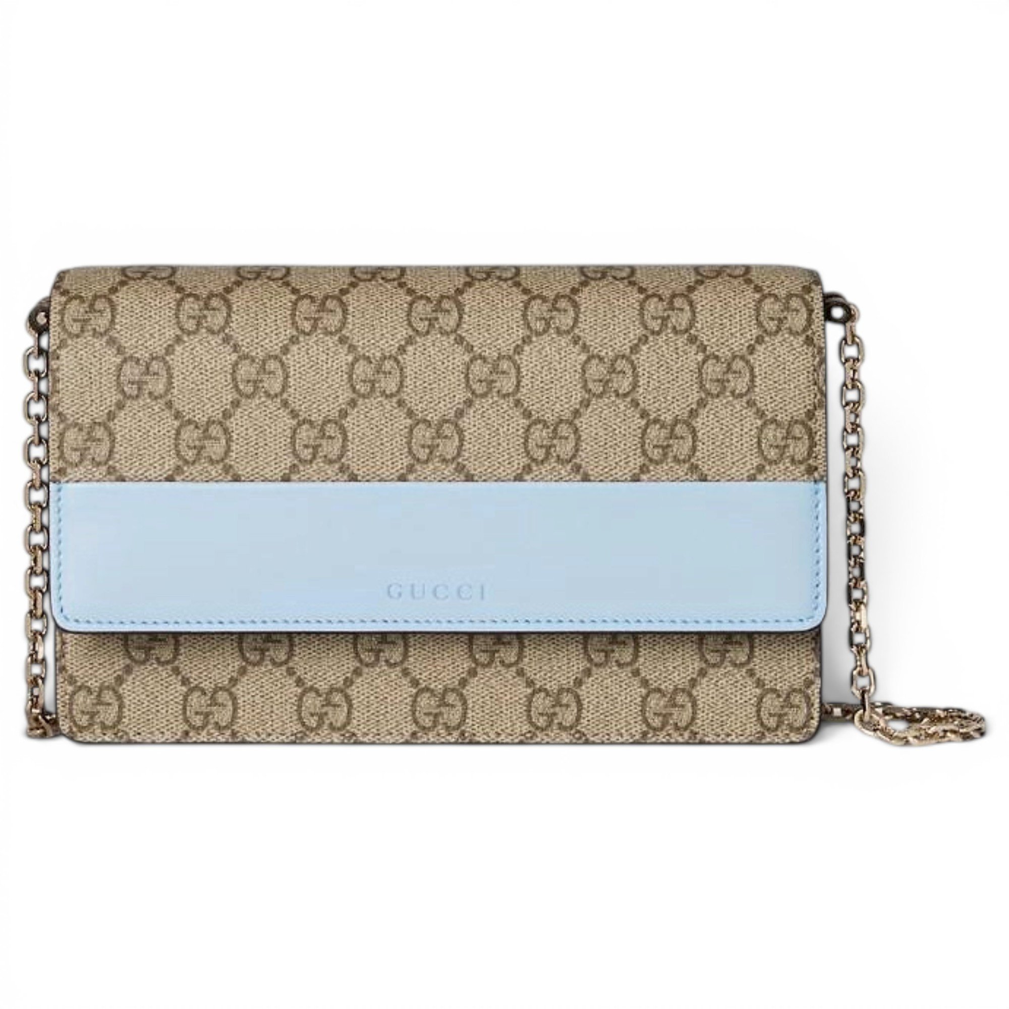 GG Marmont Chain Flap Wallet leather crossbody bag