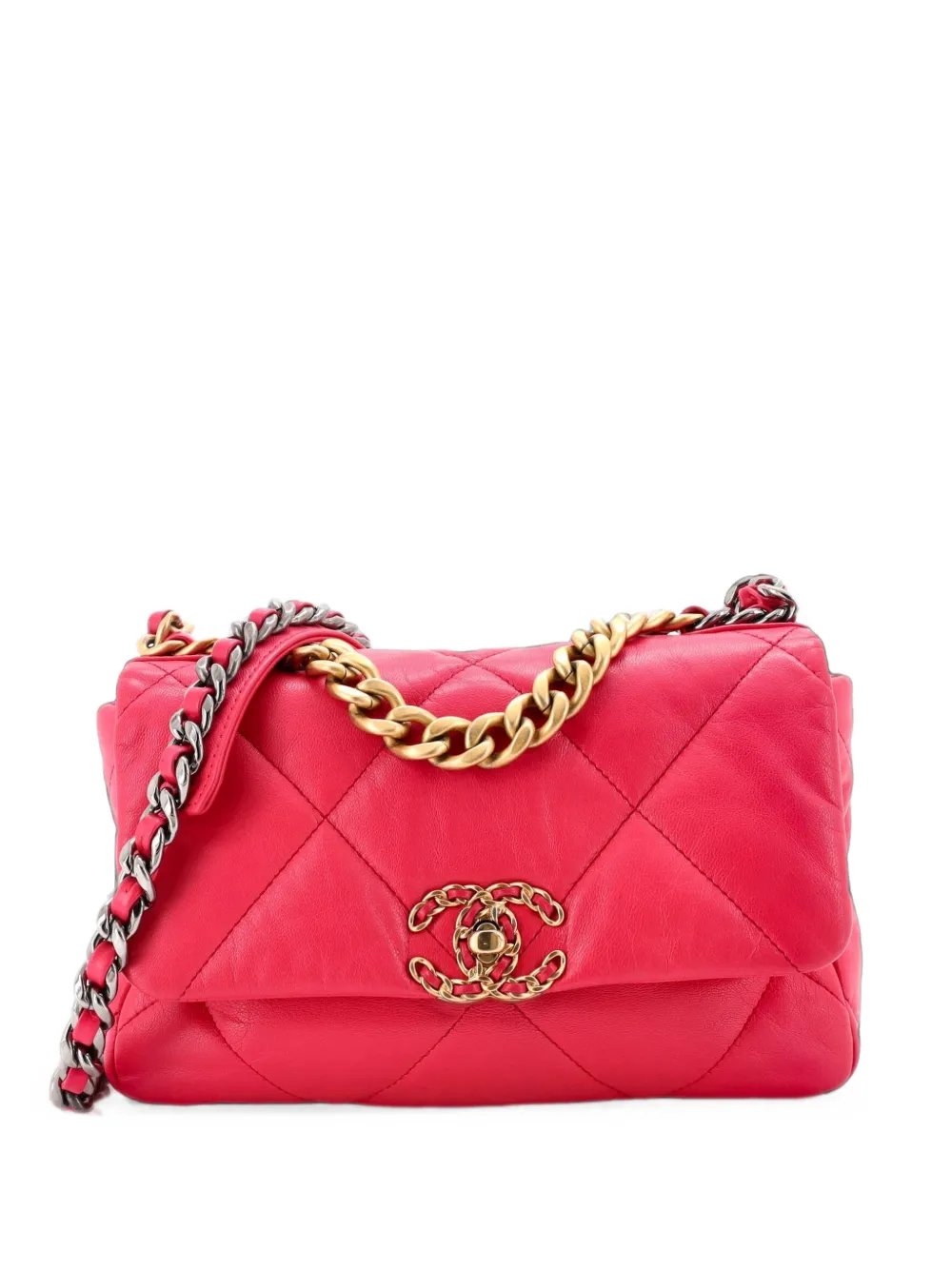 19 Flap Bag Quilted Leather Medium crossbody bag