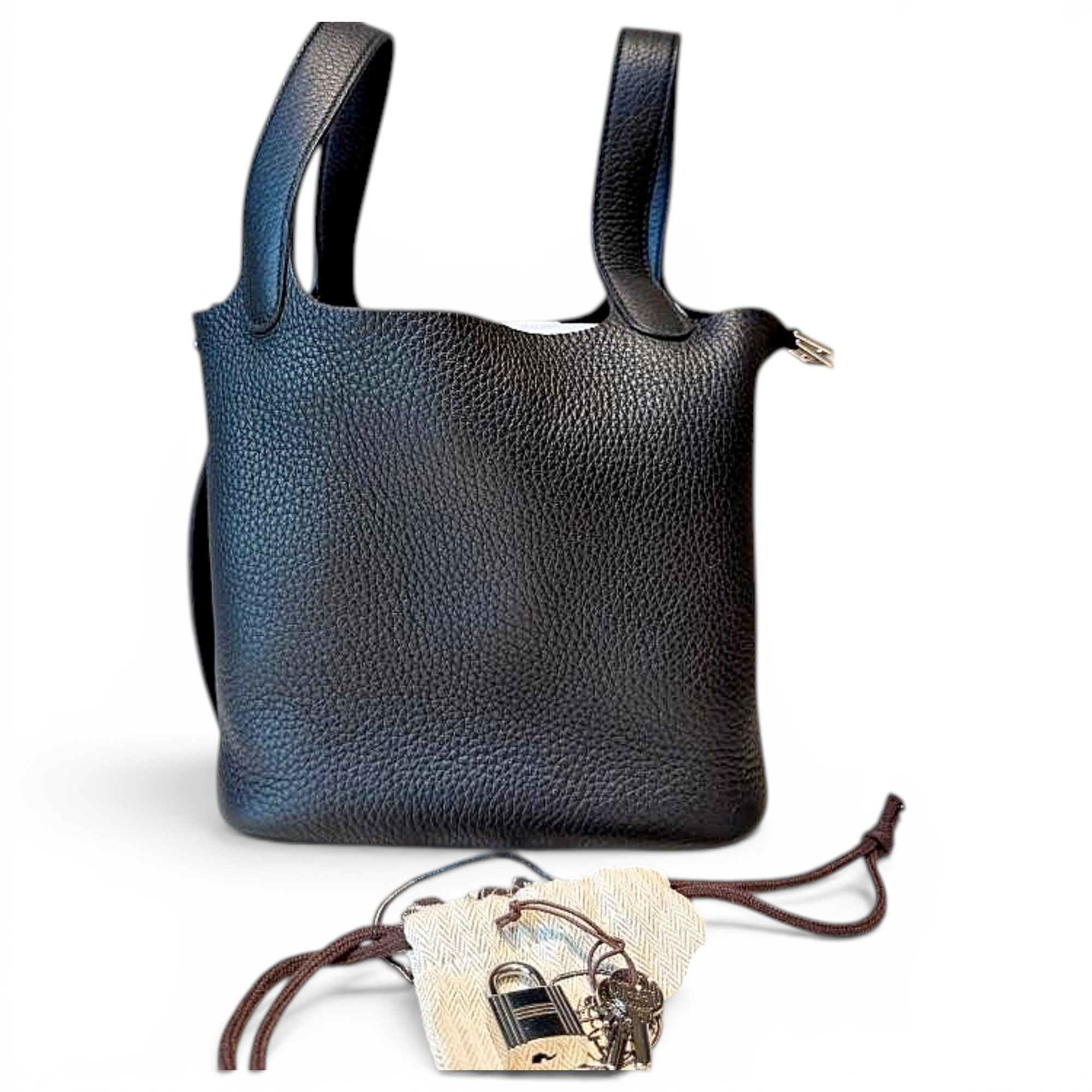 Picotin leather handbag