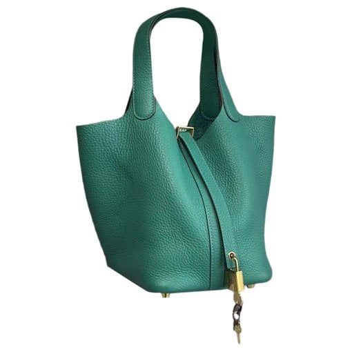Picotin leather tote