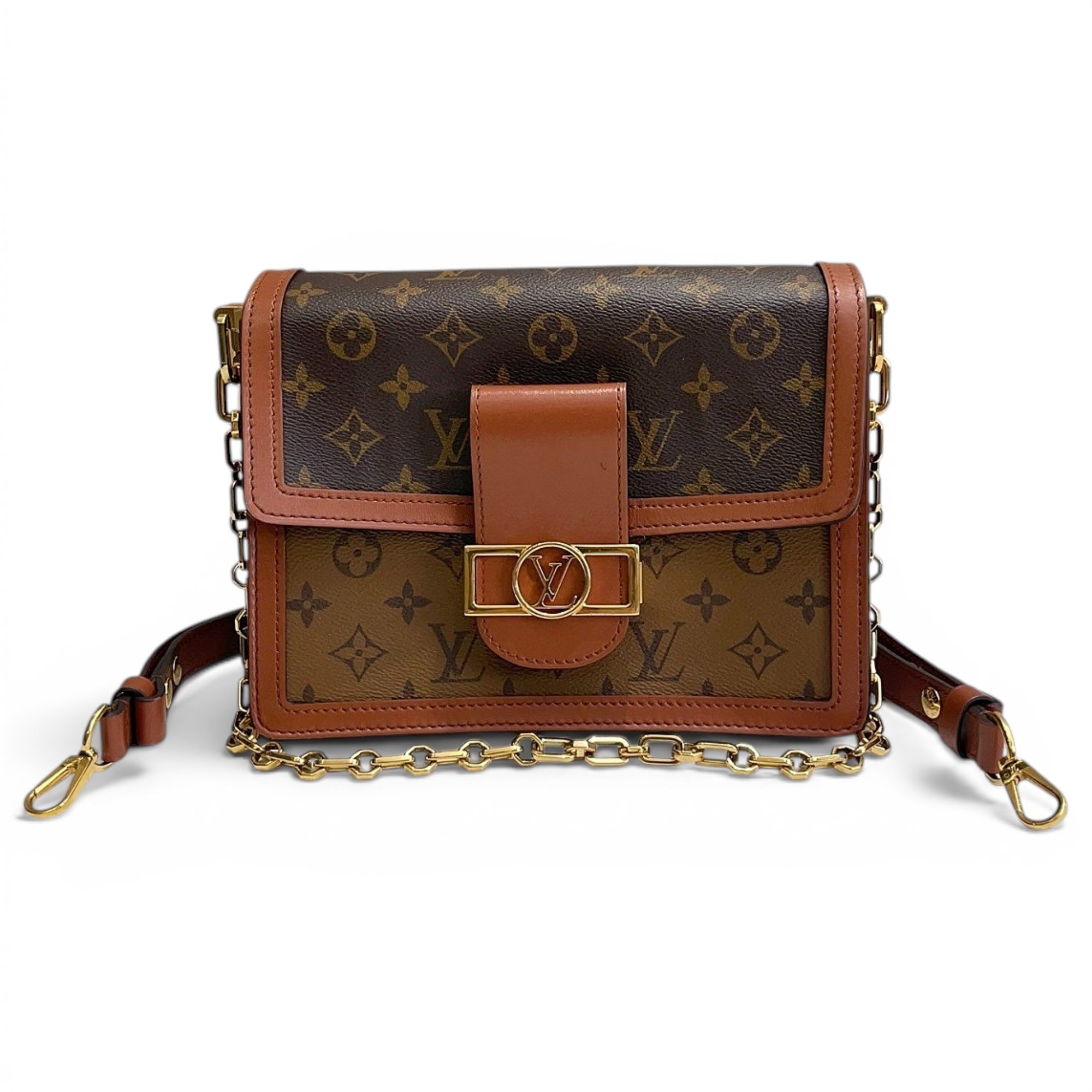 Dauphine leather handbag
