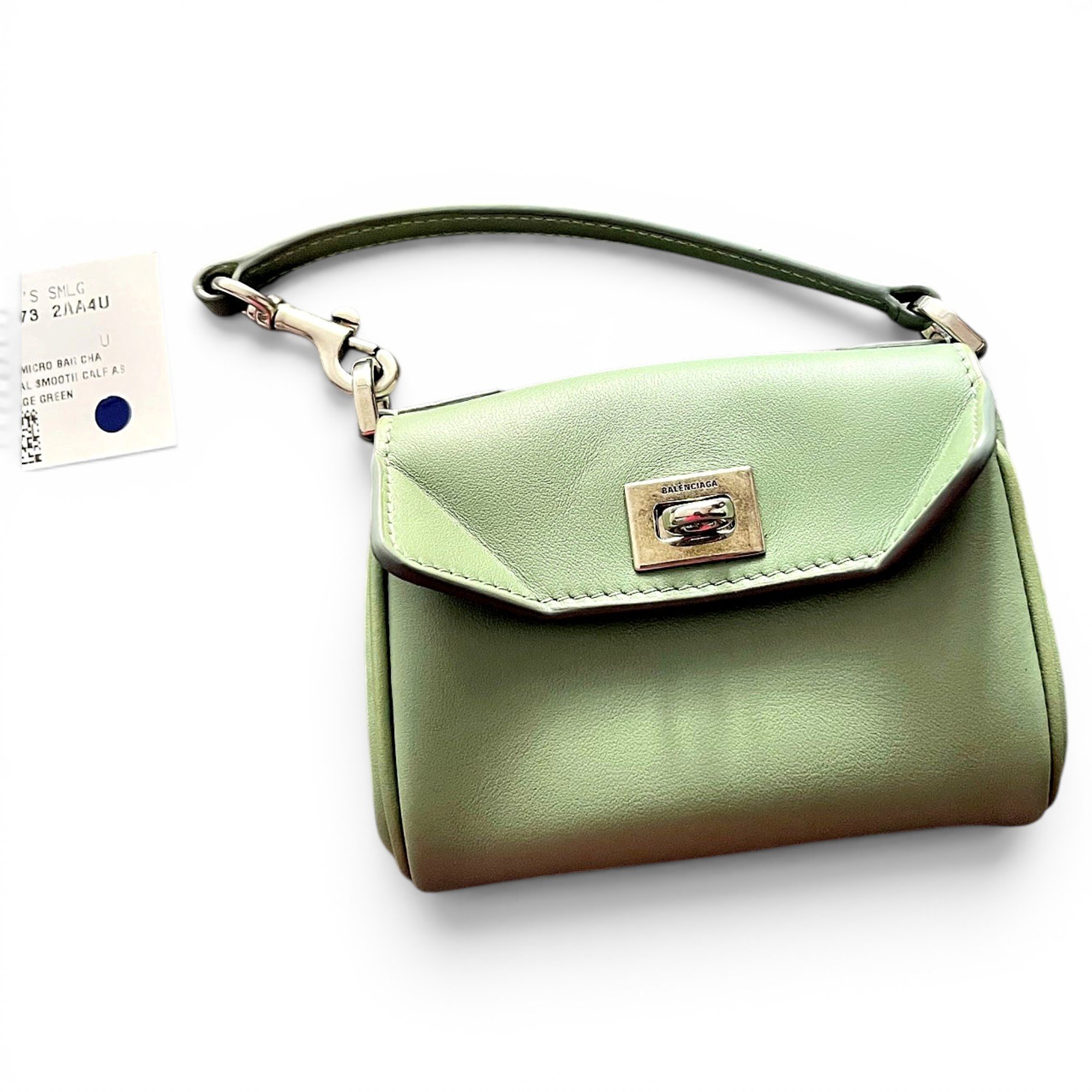 Padlock leather mini bag