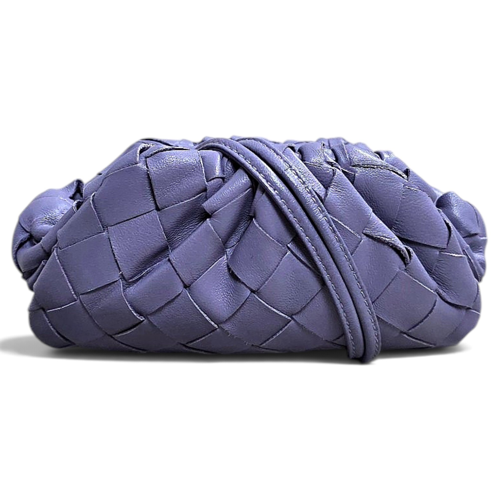 Pouch leather clutch bag