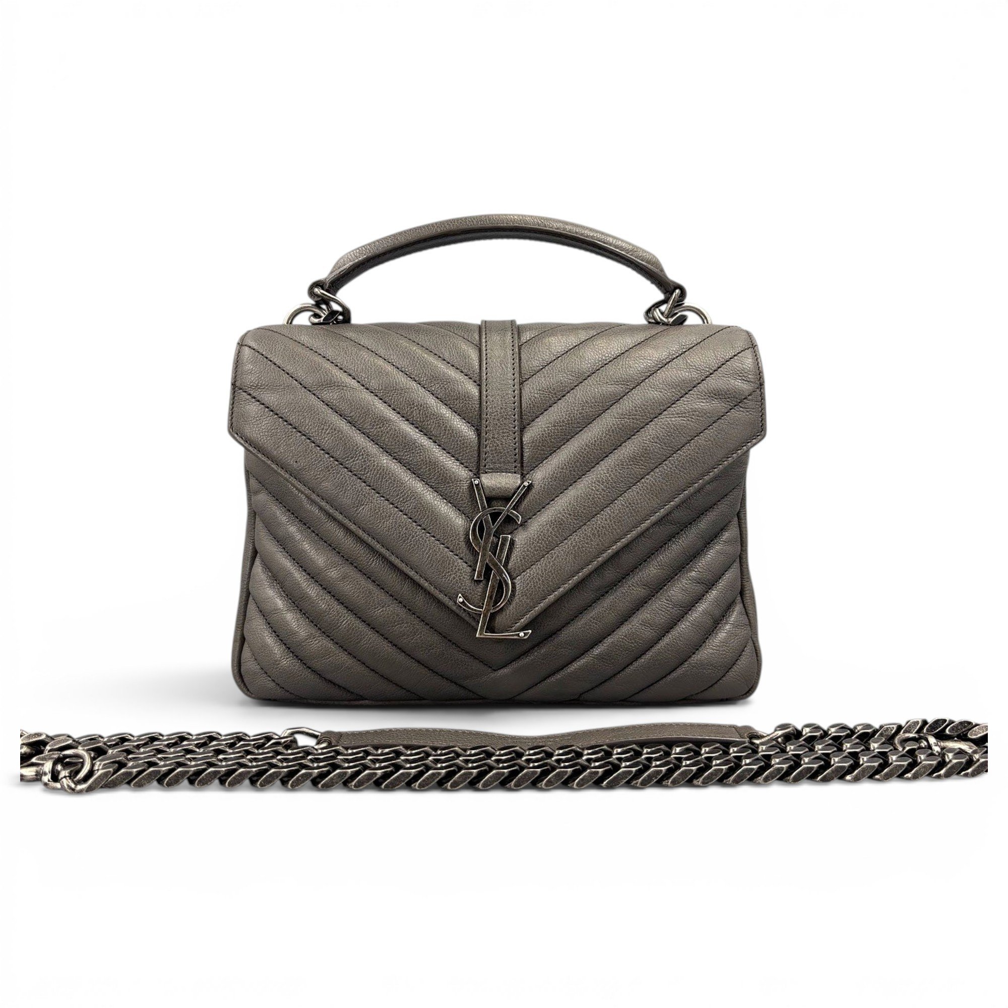 Collége monogramme leather handbag