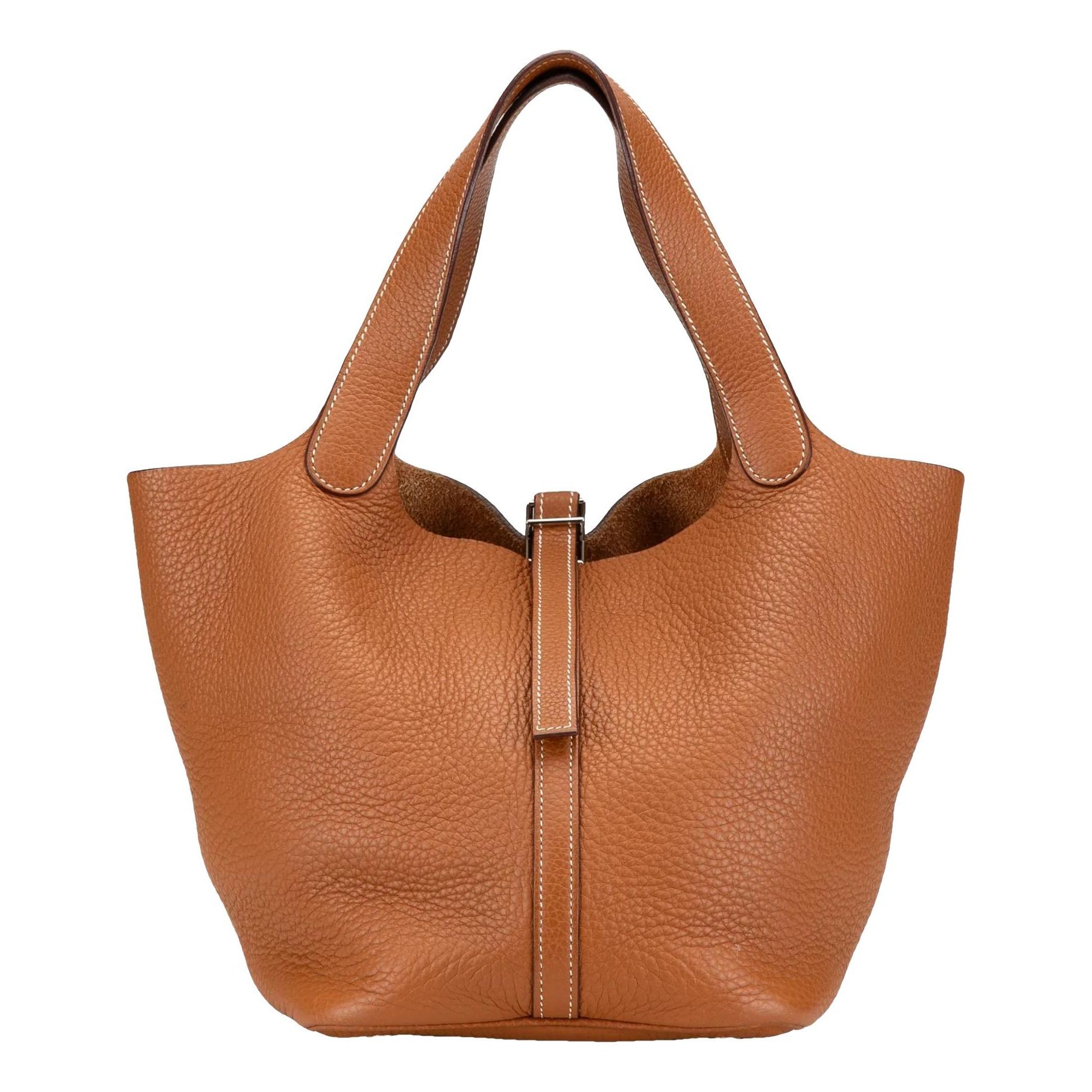 Hermes Picotin Handbag Clemence Leather 2007