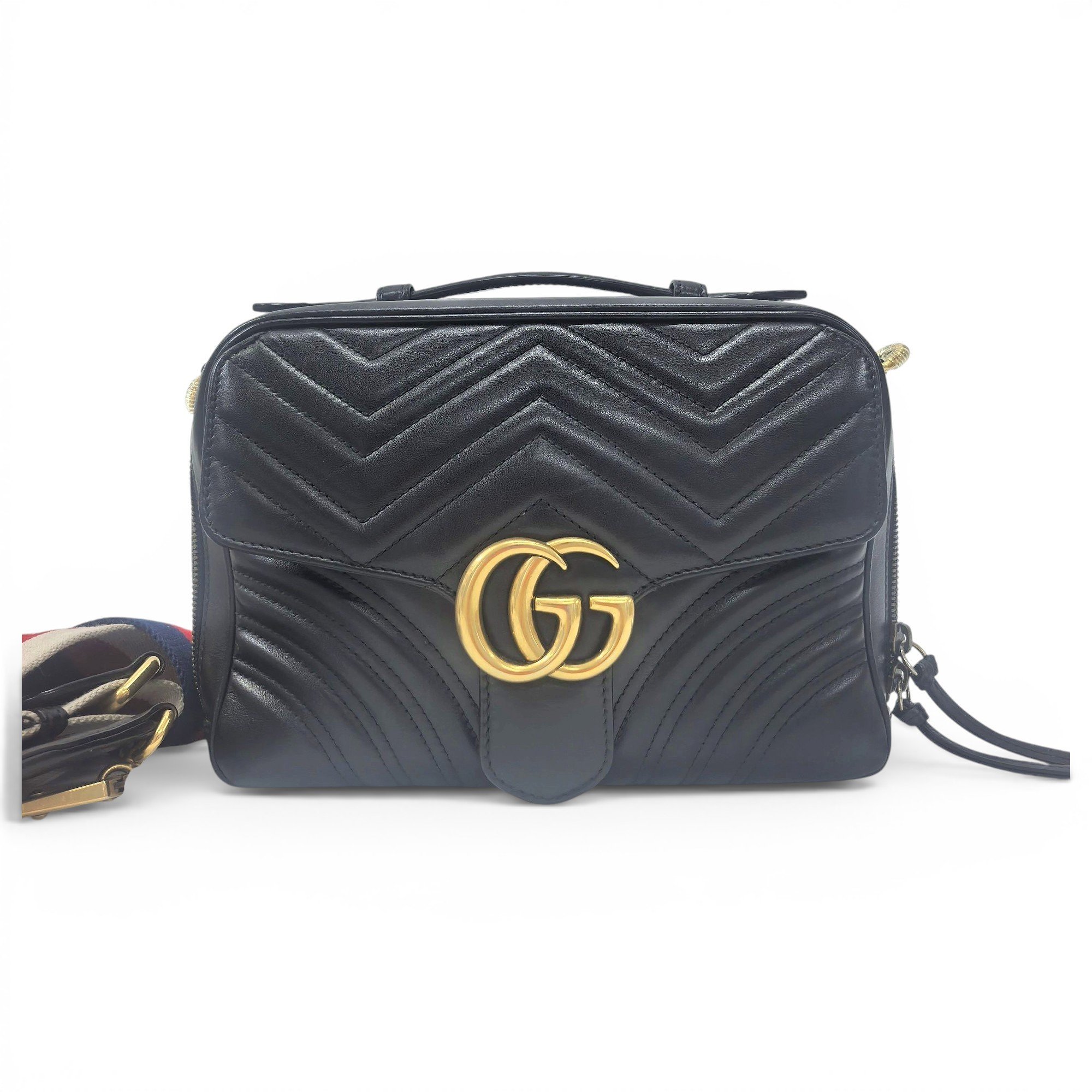 GG Marmont Flap leather handbag