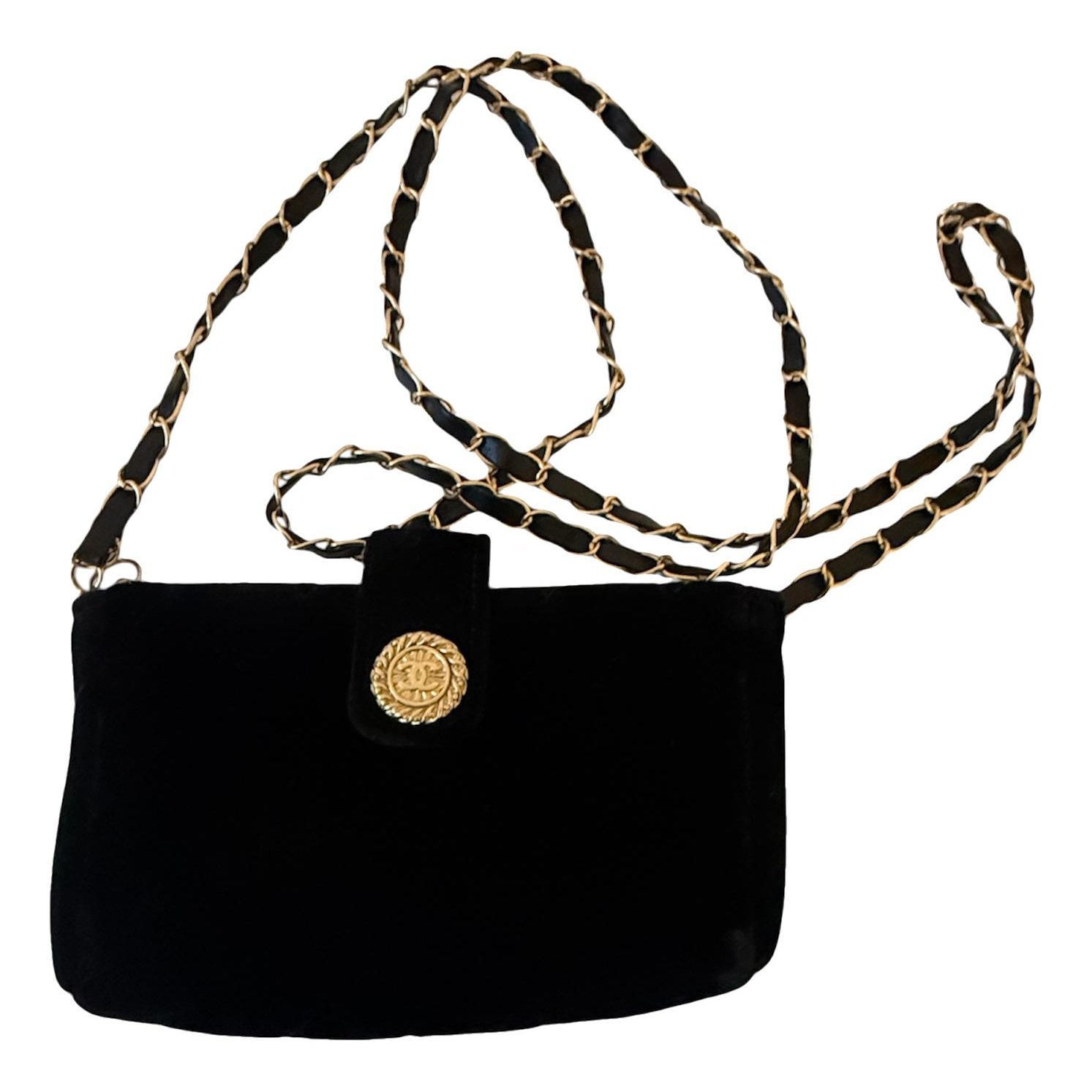 Velvet clutch bag