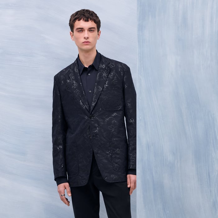 Marine "Fleurs Technique" Stadium Light Jacket