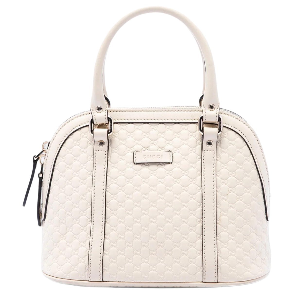 Dôme leather satchel
