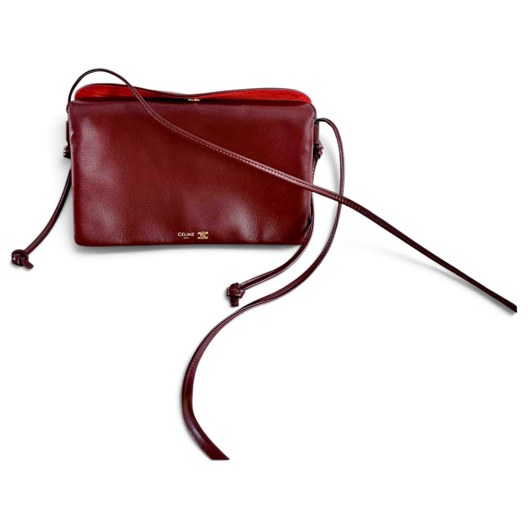 Trio leather crossbody bag