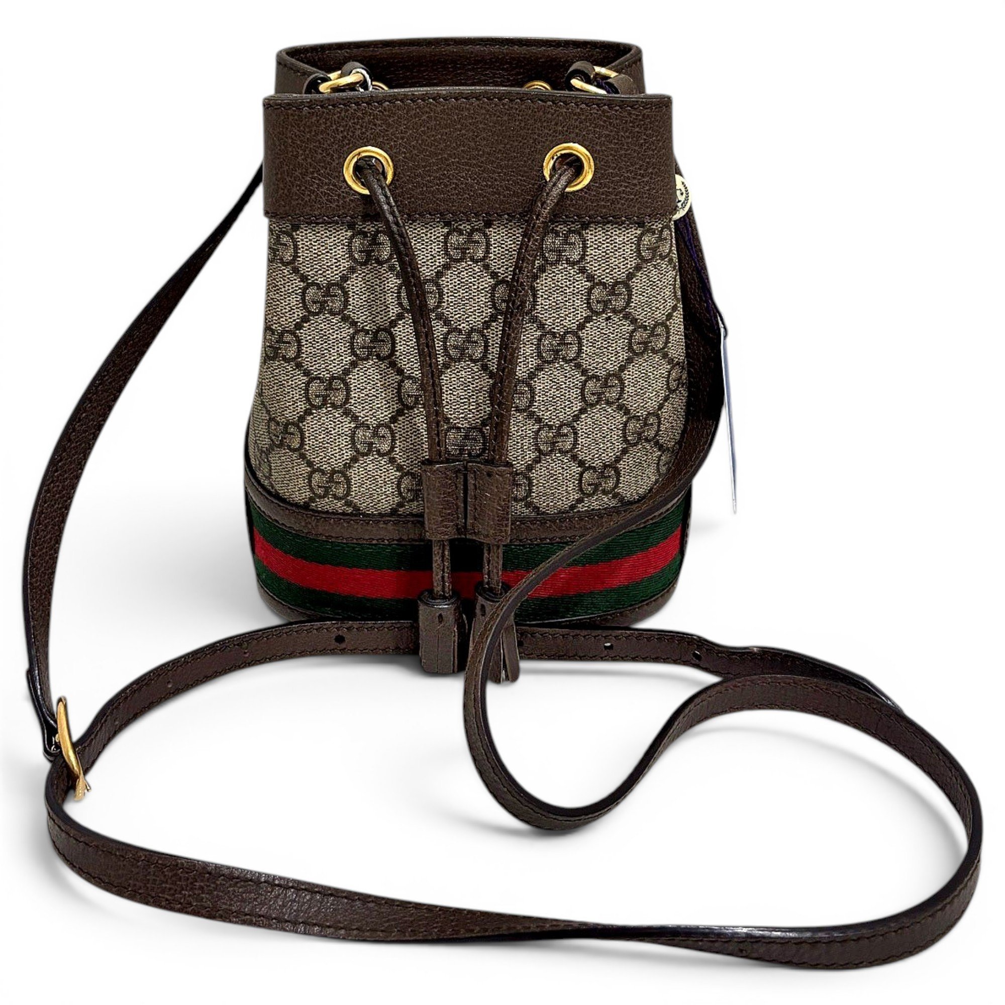 Ophidia Bucket leather crossbody bag