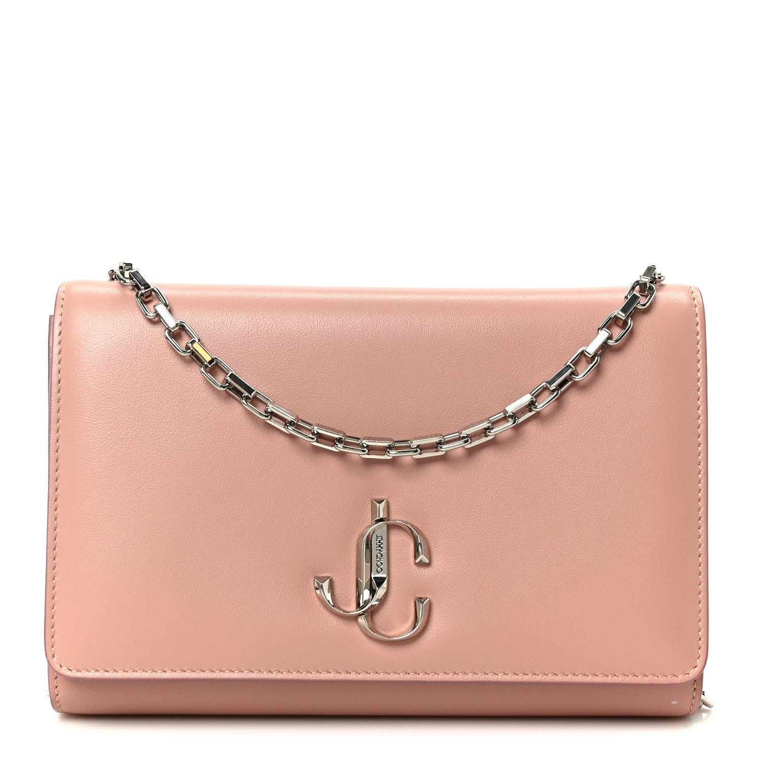 Jimmy Choo Calfskin Varenne Chain Clutch Blossom
