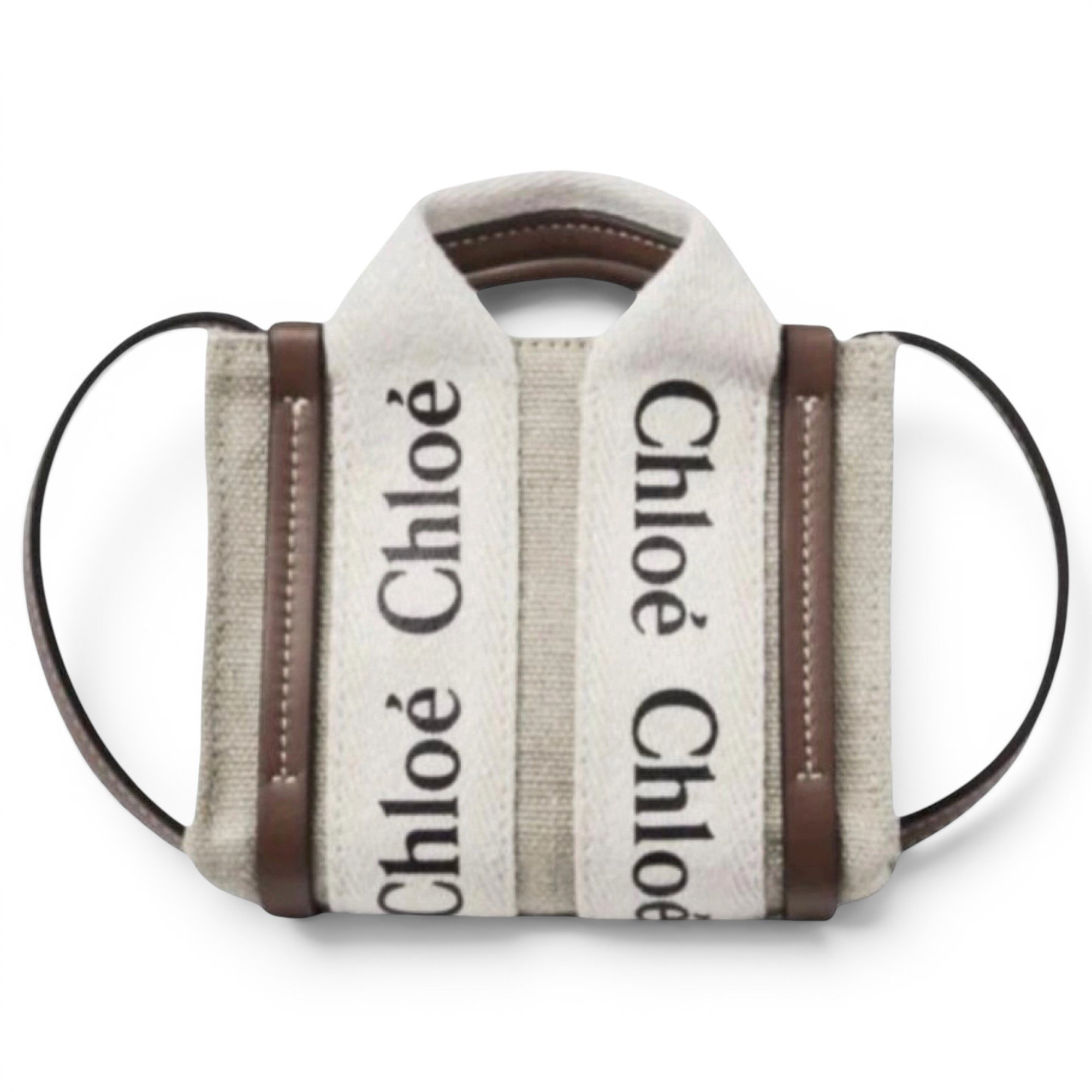 Chloe Woody leather crossbody bag