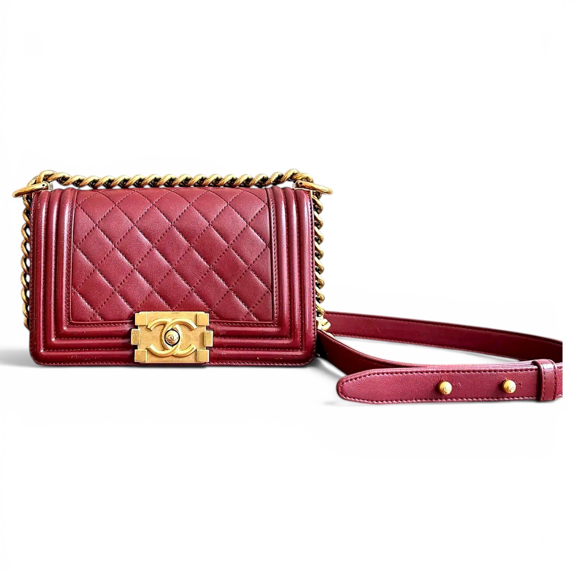 Boy leather crossbody bag