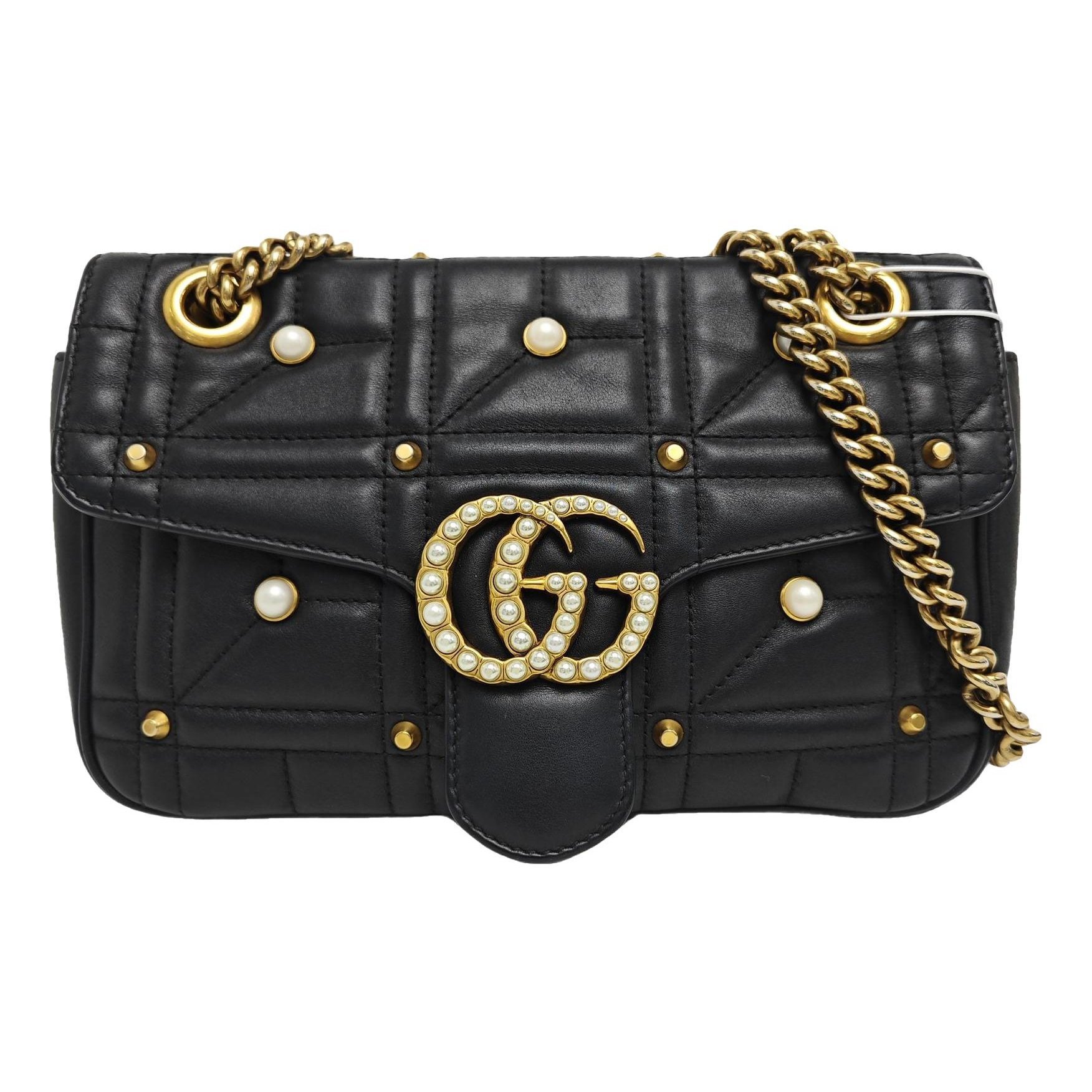 GG Marmont Flap leather crossbody bag