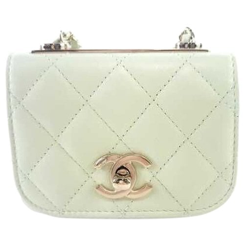 Leather clutch bag