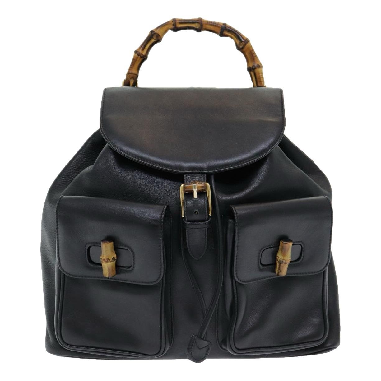 Leather backpack