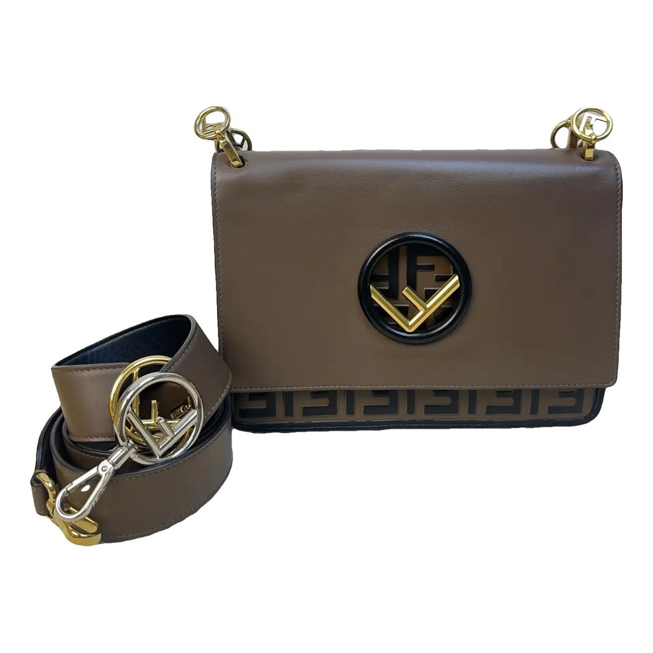 Kan I Logo leather handbag