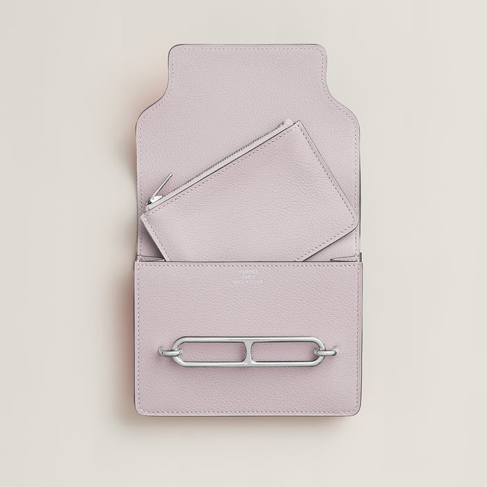 Mauve Pâle Roulis Slim Wallet